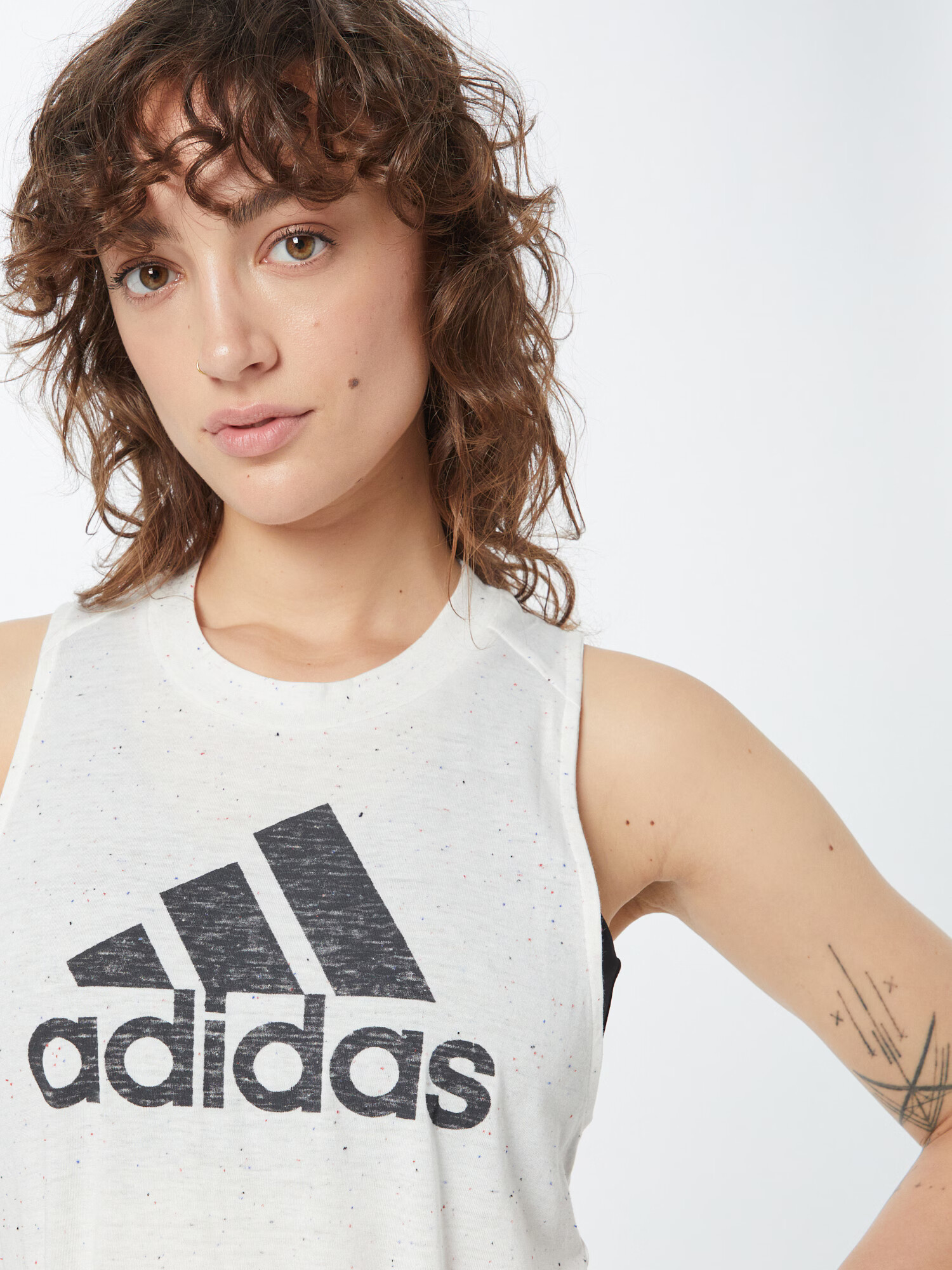 ADIDAS SPORTSWEAR Sport top negru / alb - Pled.ro