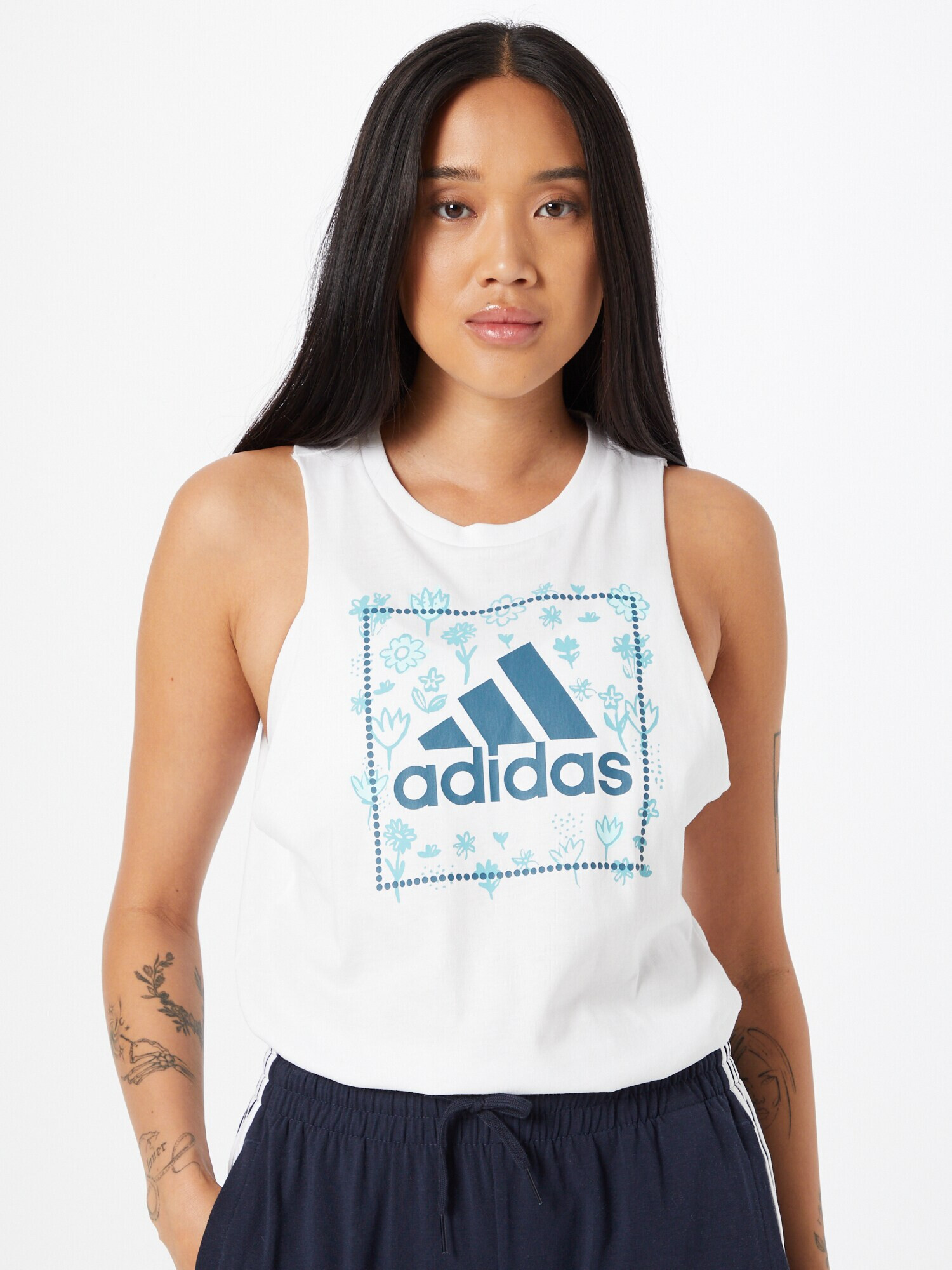 ADIDAS SPORTSWEAR Sport top opal / albastru porumbel / alb murdar - Pled.ro