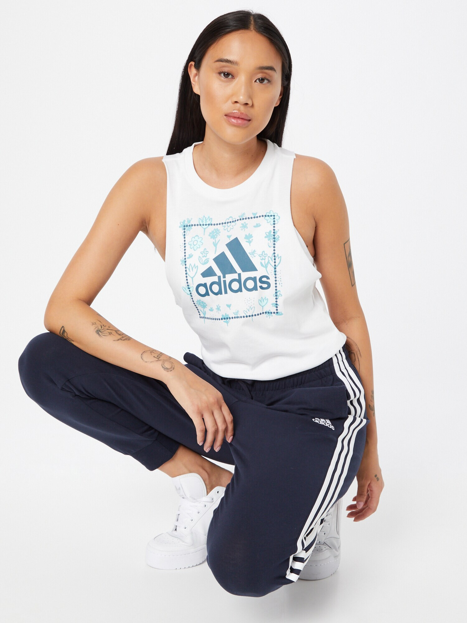 ADIDAS SPORTSWEAR Sport top opal / albastru porumbel / alb murdar - Pled.ro