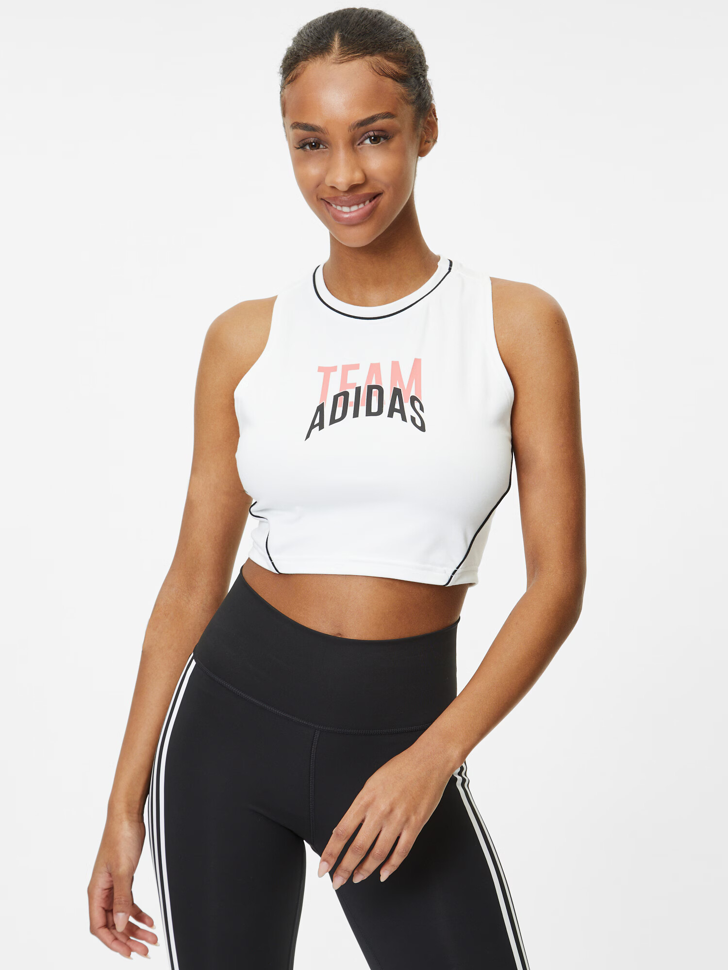 ADIDAS SPORTSWEAR Sport top portocaliu somon / negru / alb - Pled.ro