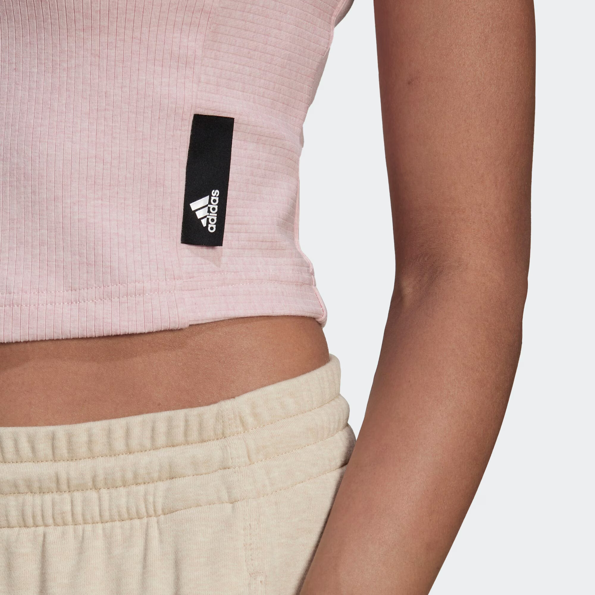 ADIDAS SPORTSWEAR Sport top roz pastel / negru / alb - Pled.ro