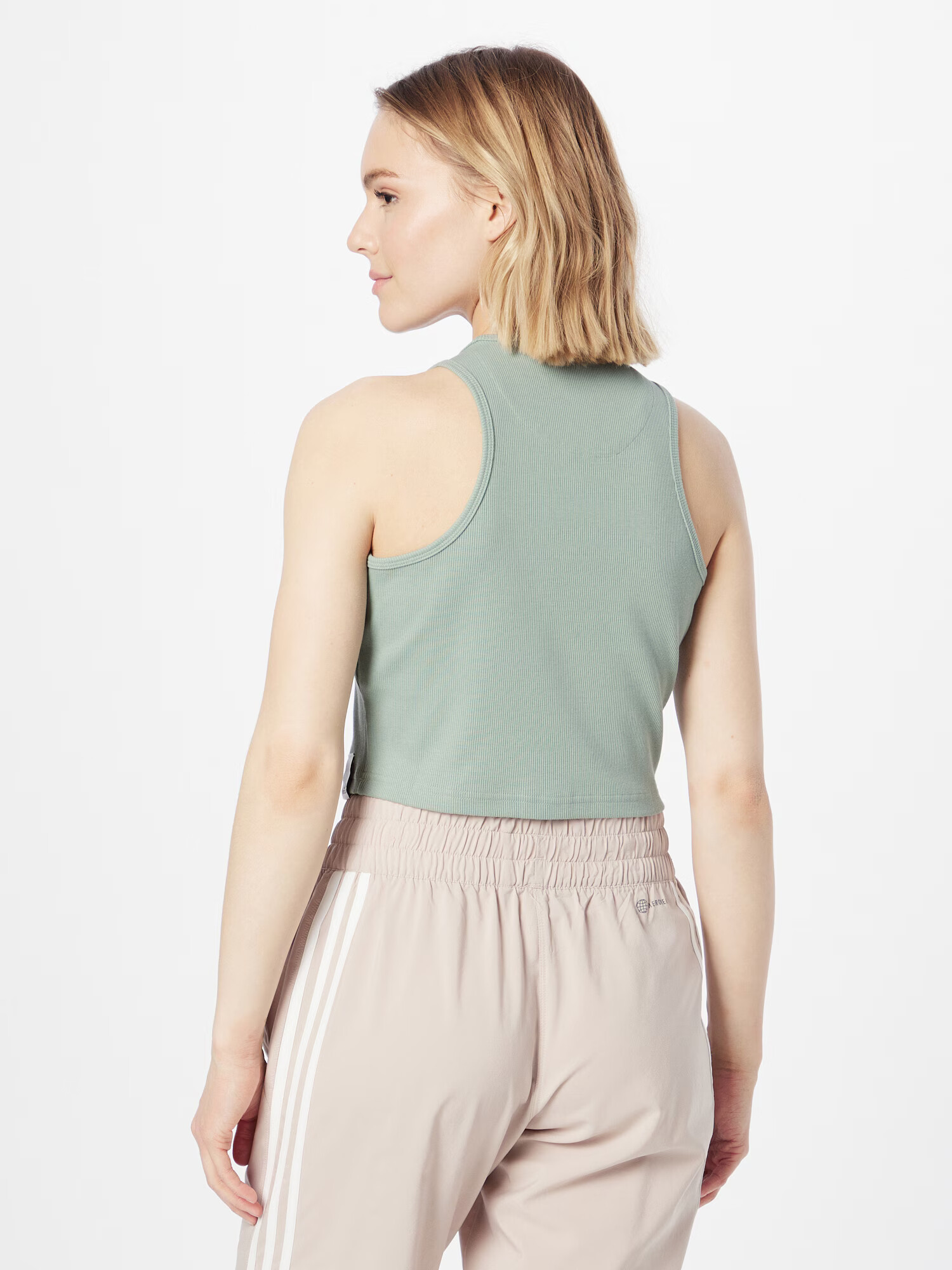 ADIDAS SPORTSWEAR Sport top 'Lounge Rib' verde pastel - Pled.ro