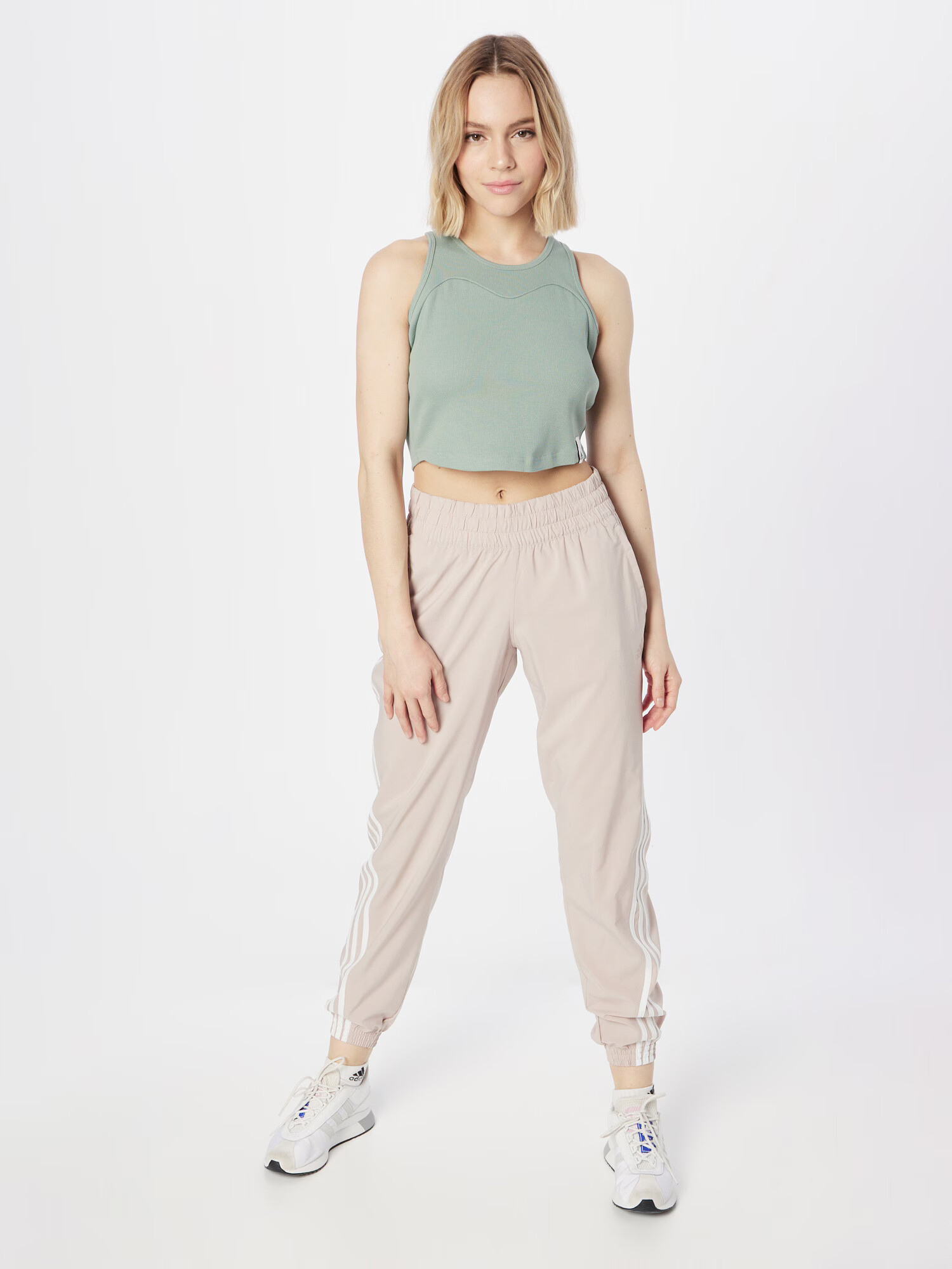 ADIDAS SPORTSWEAR Sport top 'Lounge Rib' verde pastel - Pled.ro