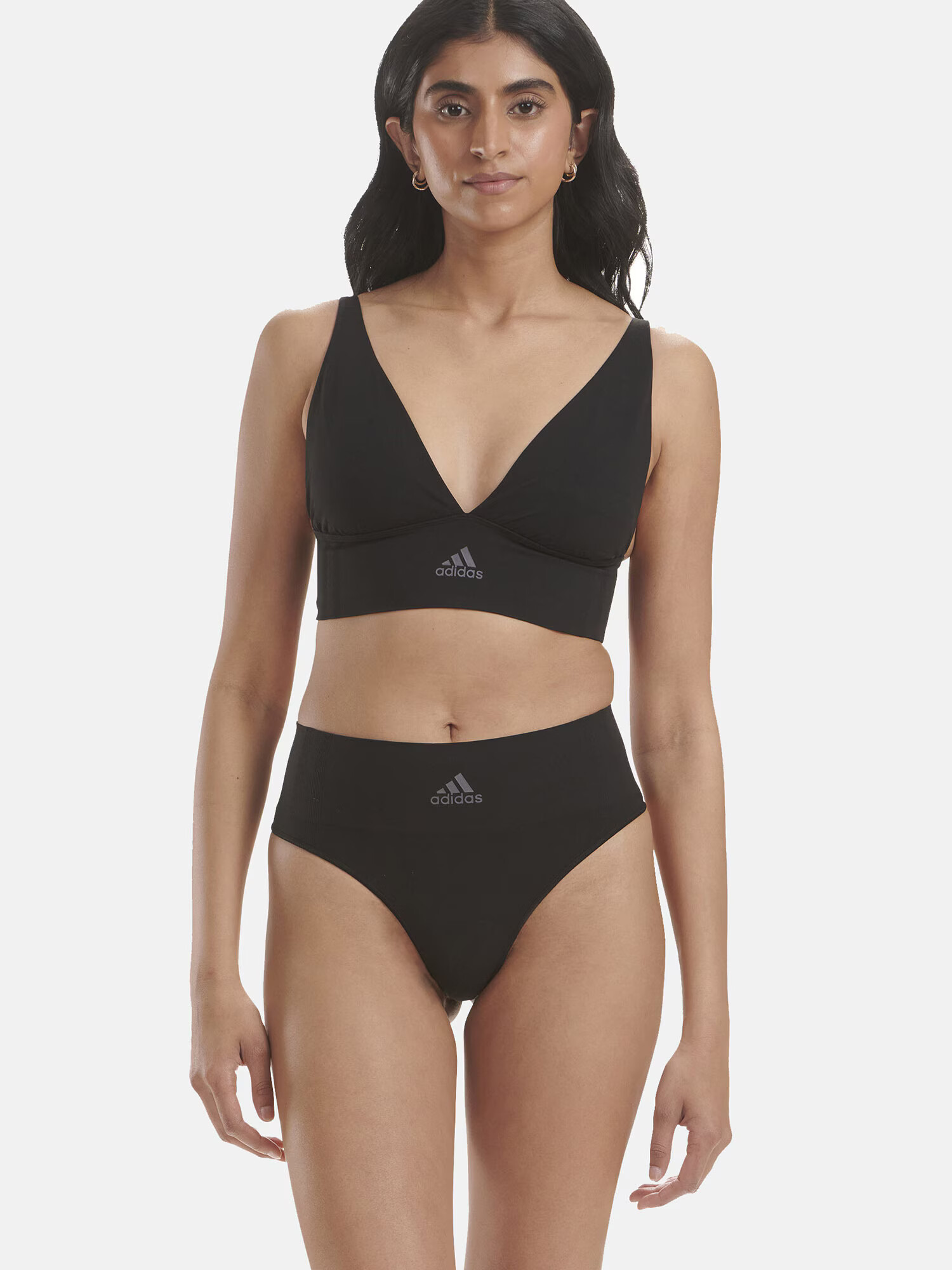 ADIDAS SPORTSWEAR Sutien sport gri / negru - Pled.ro