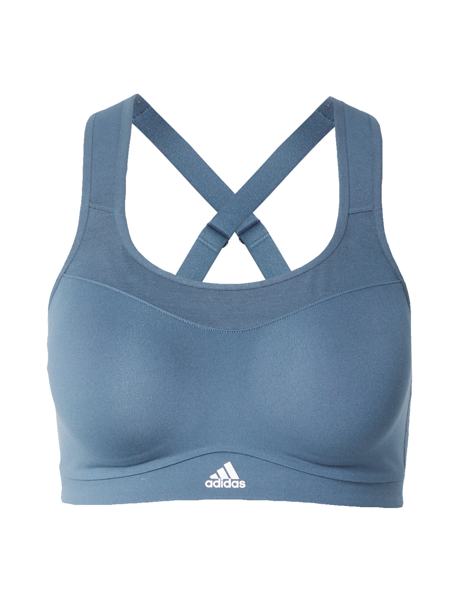 ADIDAS SPORTSWEAR Sutien sport albastru fumuriu / alb - Pled.ro