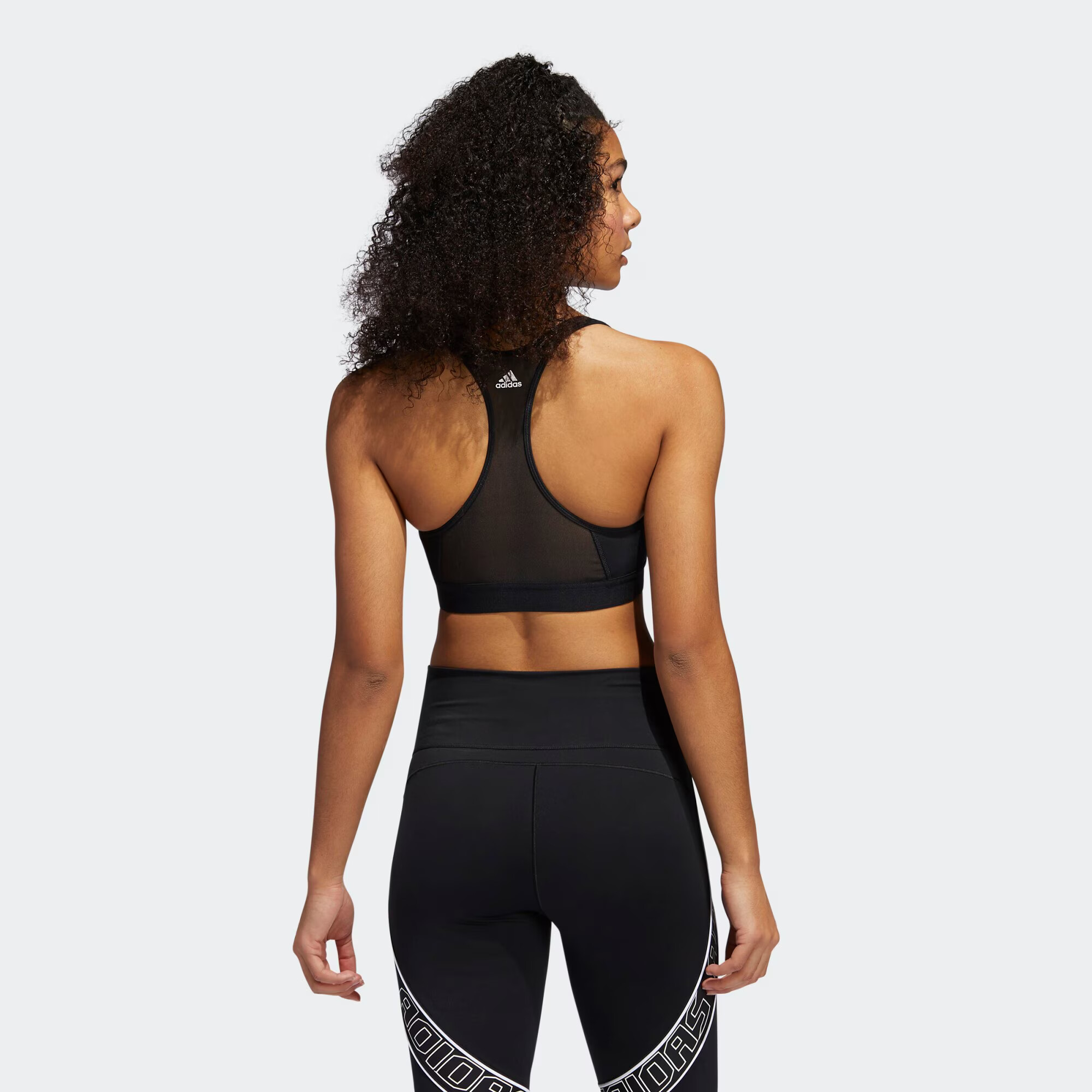 ADIDAS SPORTSWEAR Sutien sport negru / alb - Pled.ro