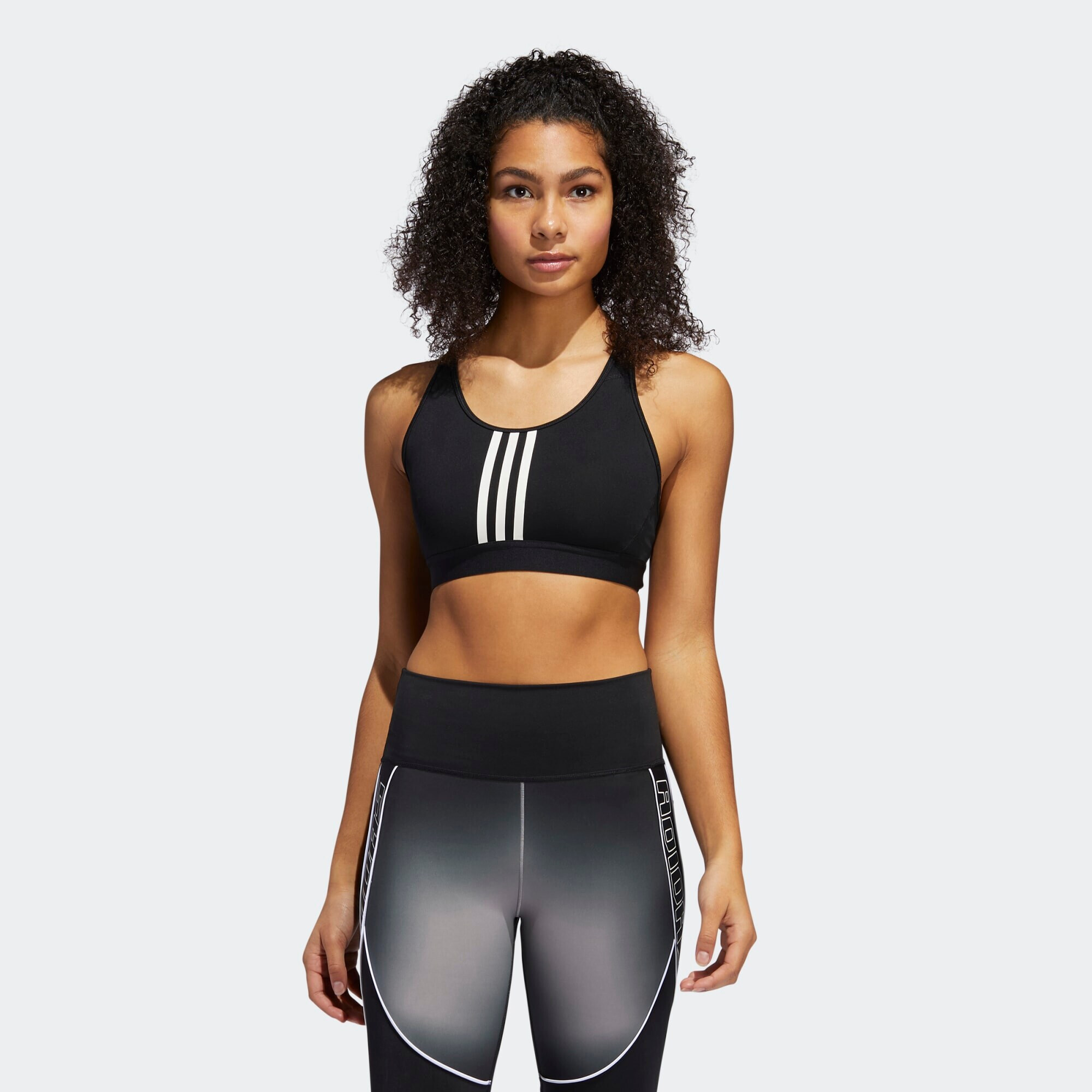 ADIDAS SPORTSWEAR Sutien sport negru / alb - Pled.ro