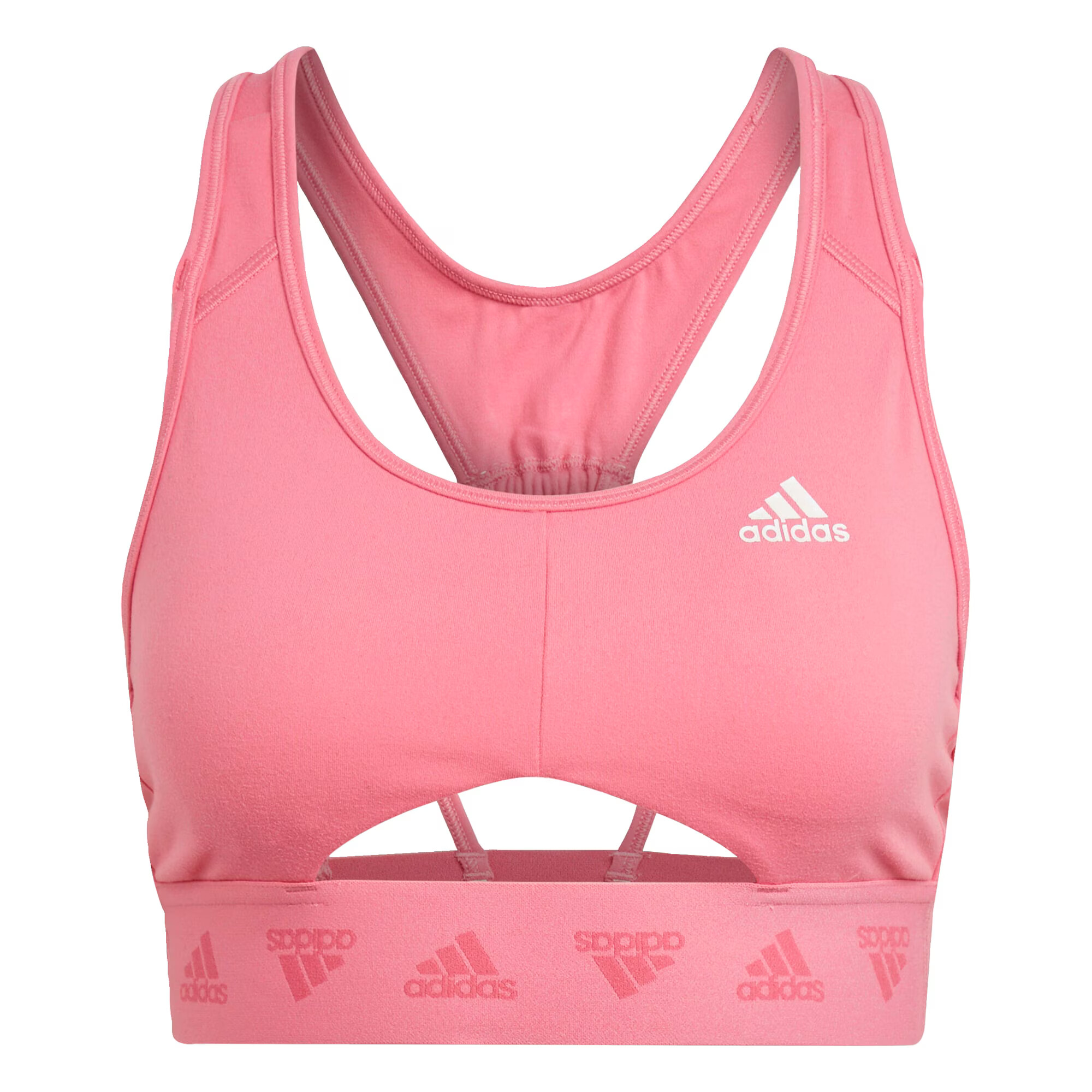 ADIDAS SPORTSWEAR Sutien sport roz / magenta / alb - Pled.ro