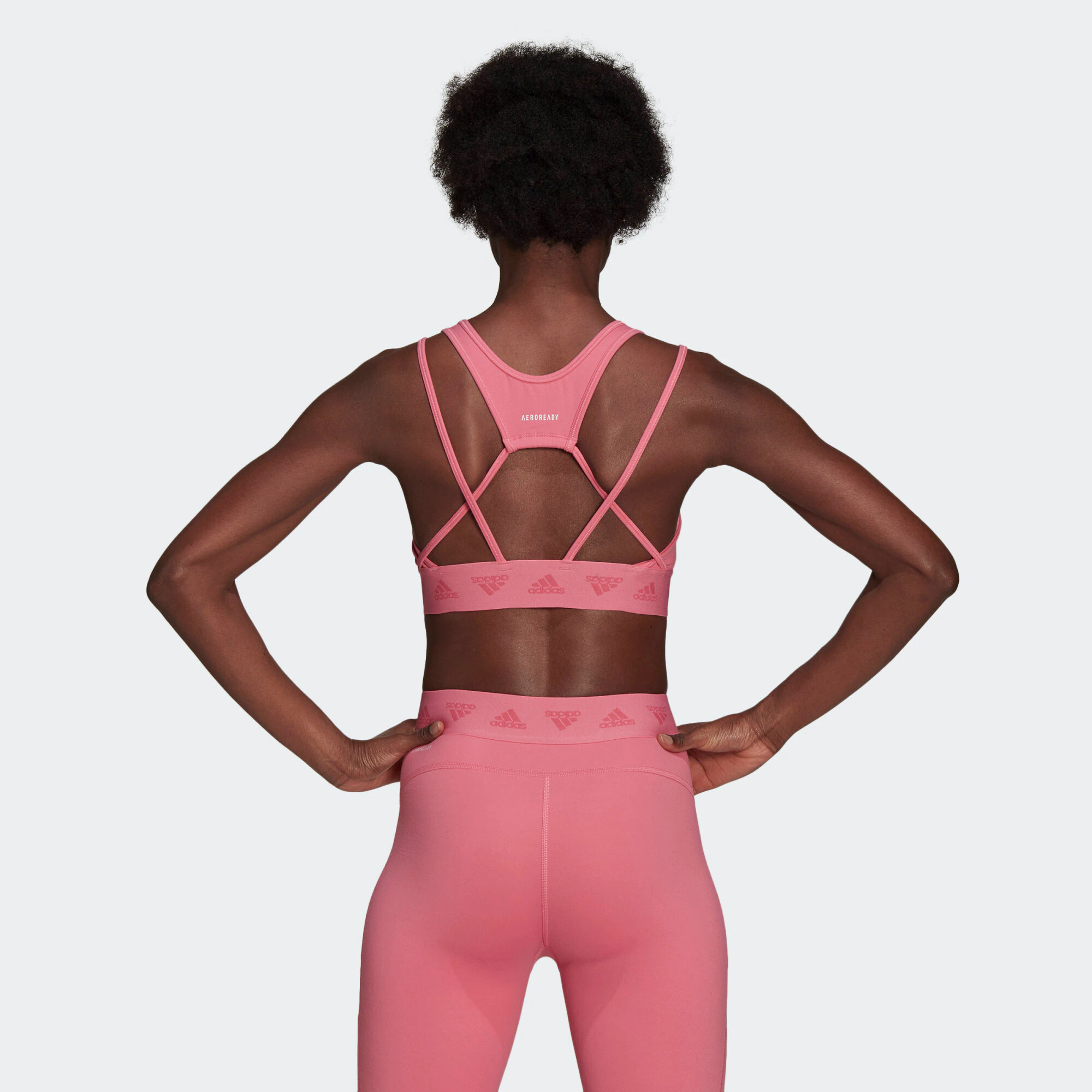 ADIDAS SPORTSWEAR Sutien sport roz / magenta / alb - Pled.ro