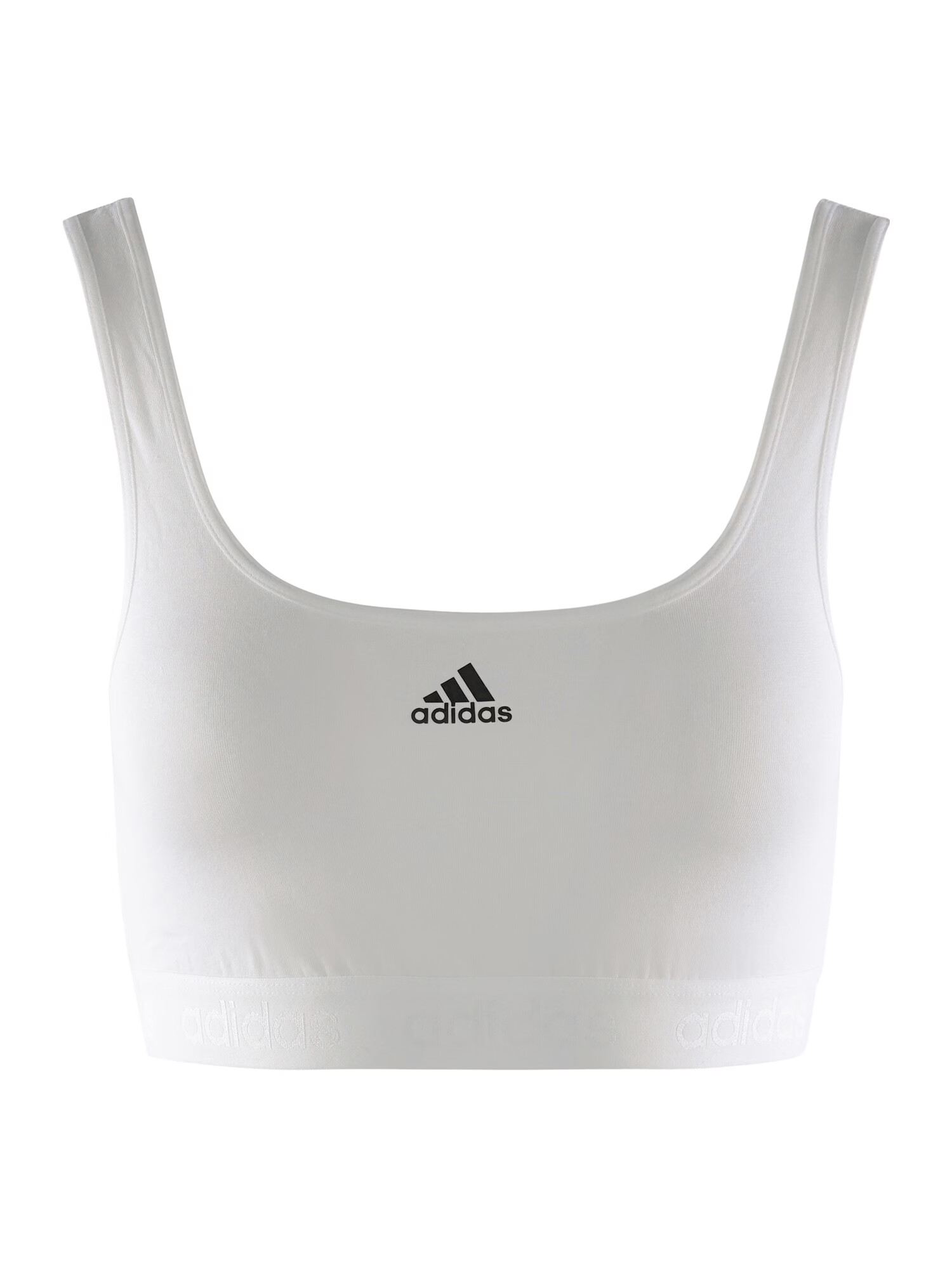 ADIDAS SPORTSWEAR Sutien sport ' Sport Solid Cotton ' alb - Pled.ro