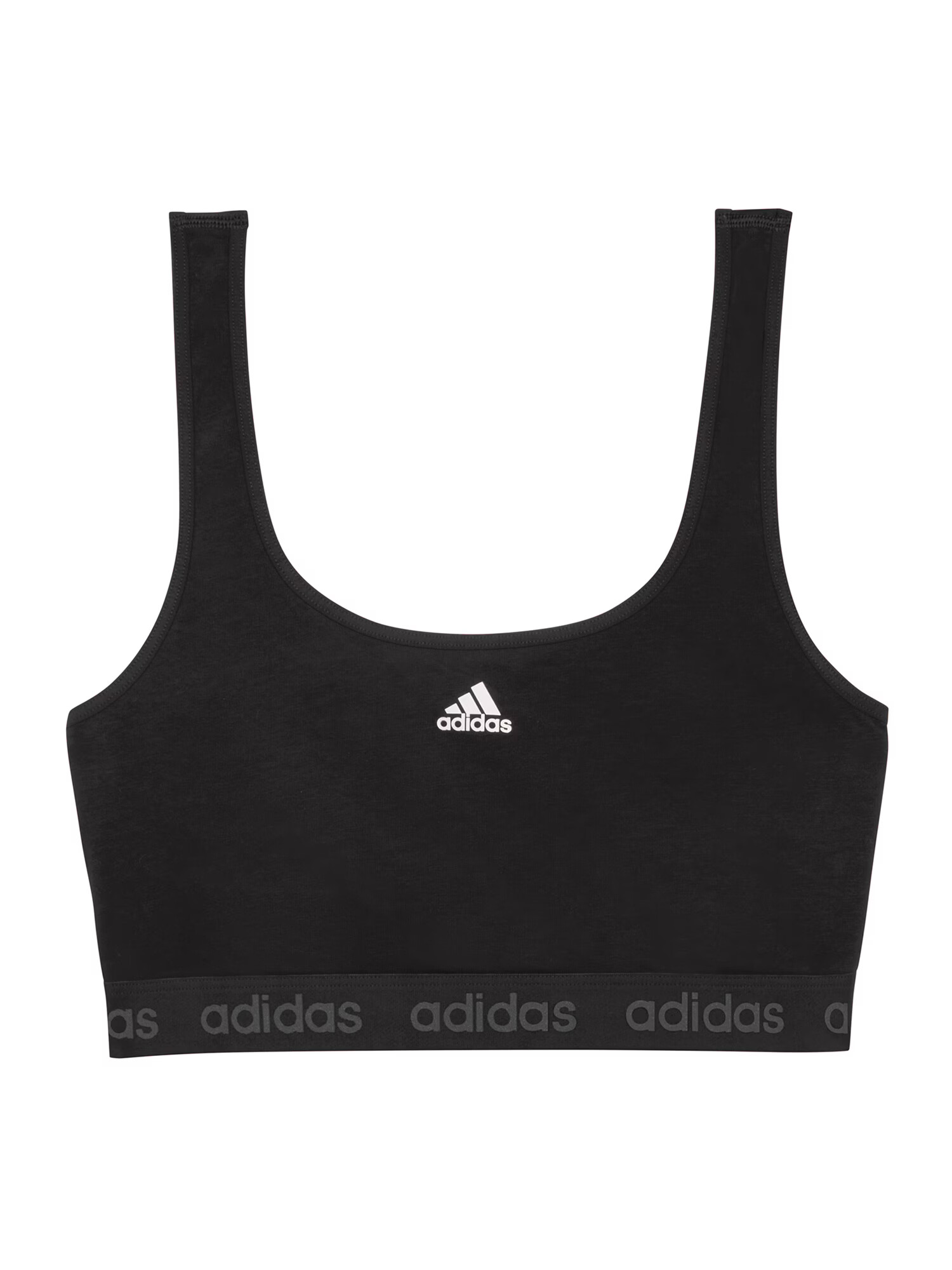 ADIDAS SPORTSWEAR Sutien sport ' Sport Solid Cotton ' negru - Pled.ro