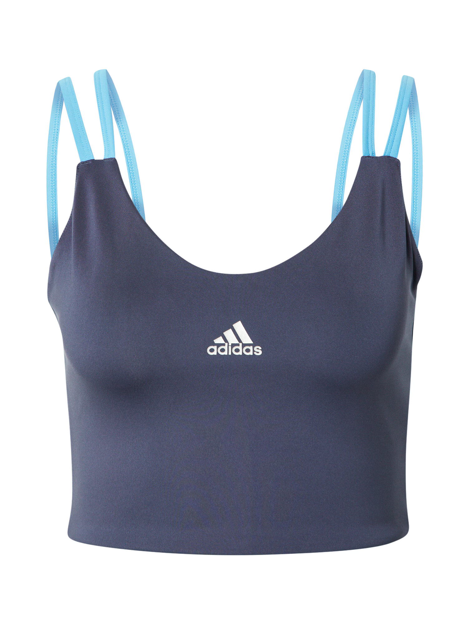 ADIDAS SPORTSWEAR Sutien sport 'UFORU' bleumarin / albastru deschis / alb - Pled.ro