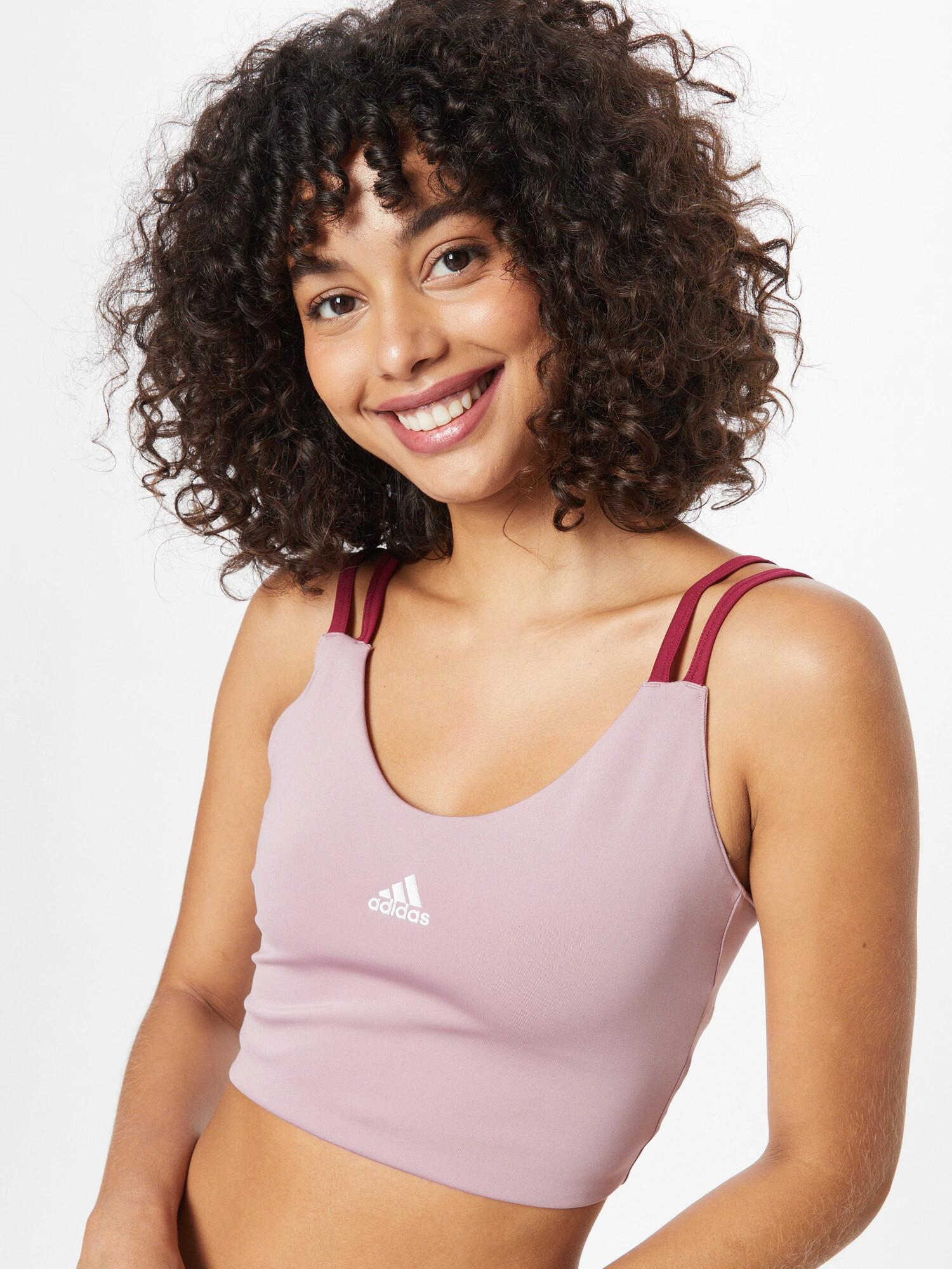 ADIDAS SPORTSWEAR Sutien sport 'UFORU' mauve / mov zmeură / alb - Pled.ro