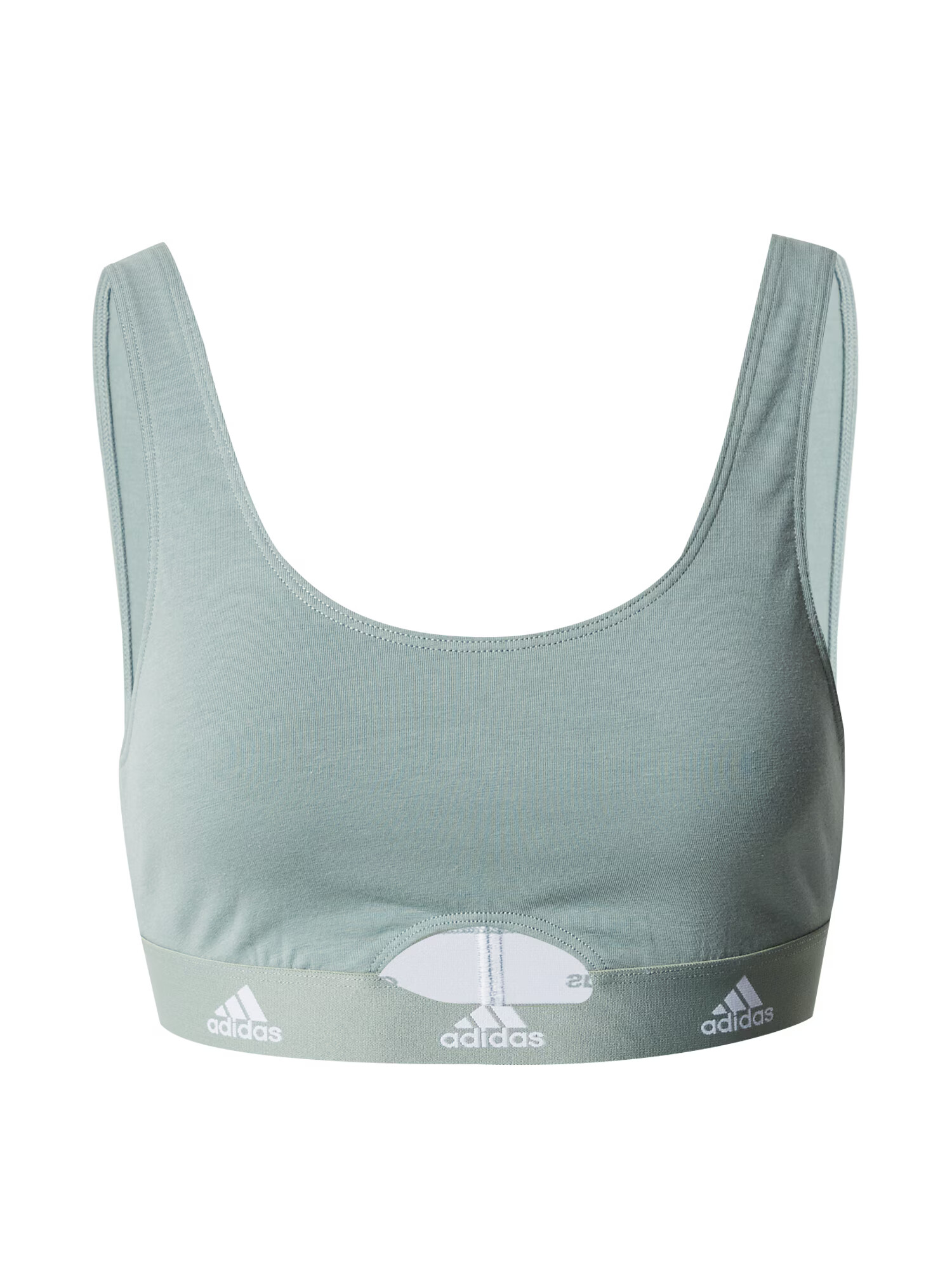 ADIDAS SPORTSWEAR Sutien sport verde pastel / alb - Pled.ro