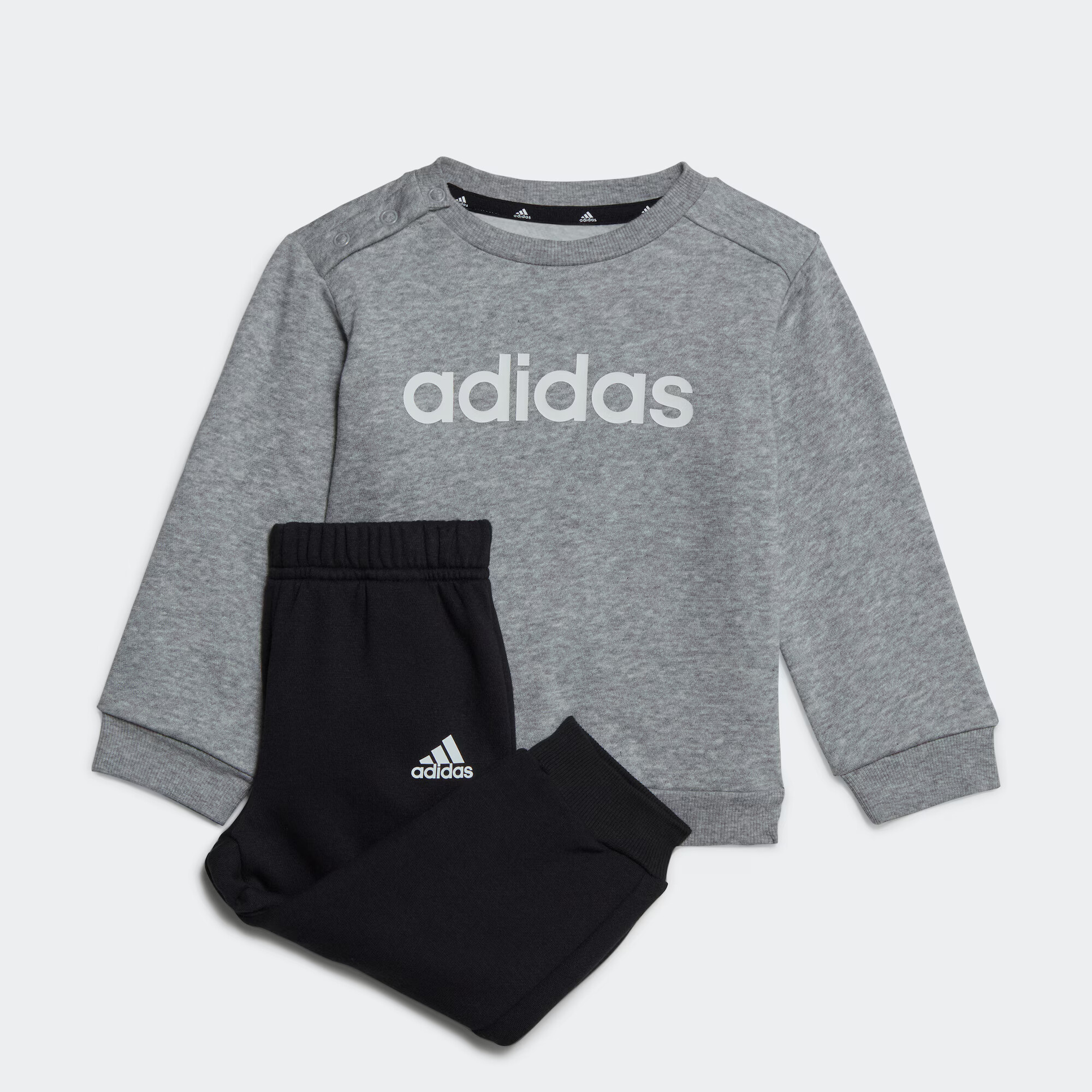 ADIDAS SPORTSWEAR Costum de trening 'Essentials Lineage' gri amestecat / negru / alb - Pled.ro