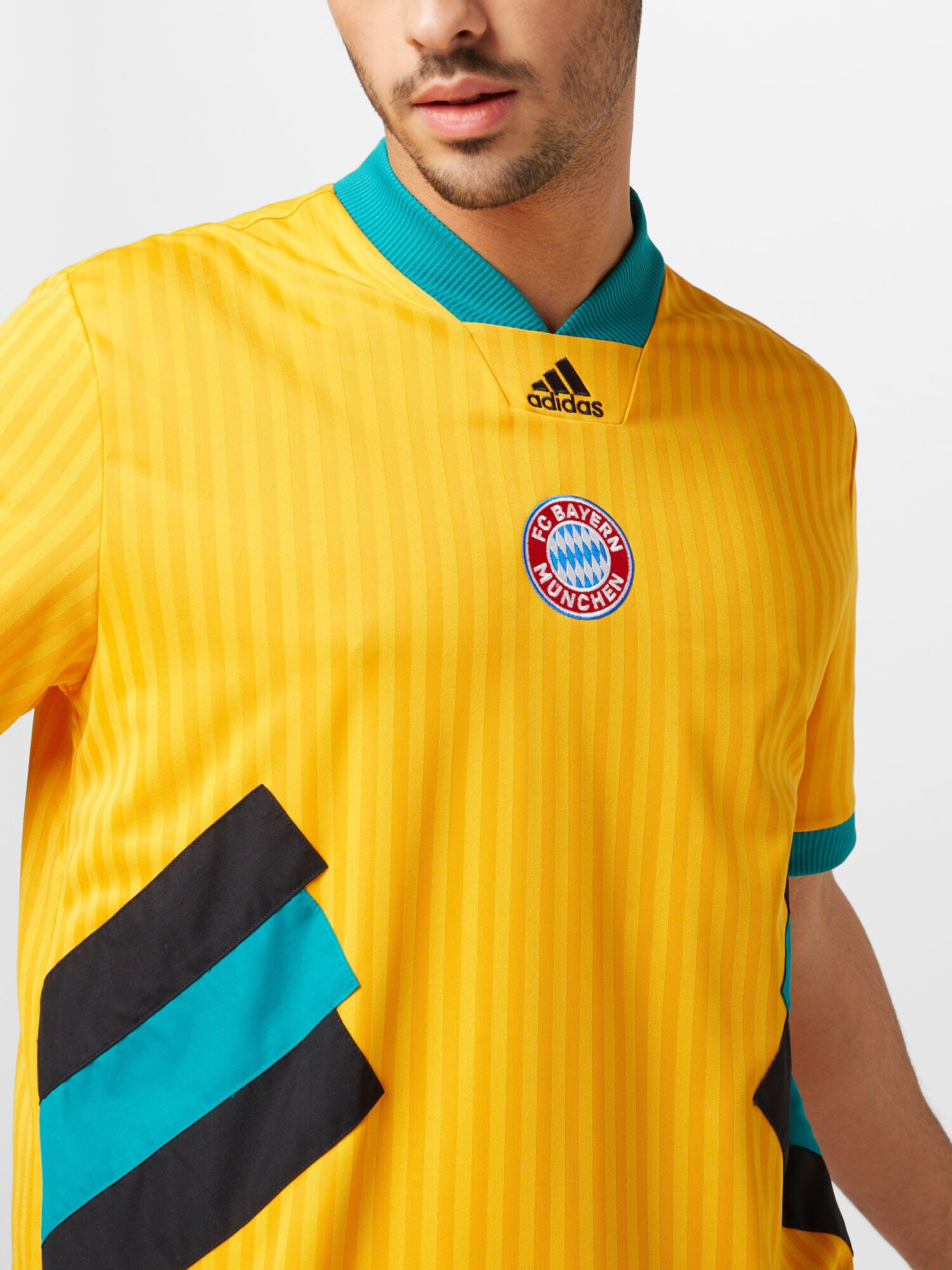 ADIDAS SPORTSWEAR Tricot 'FC Bayern München' galben închis / verde jad / roșu / negru - Pled.ro