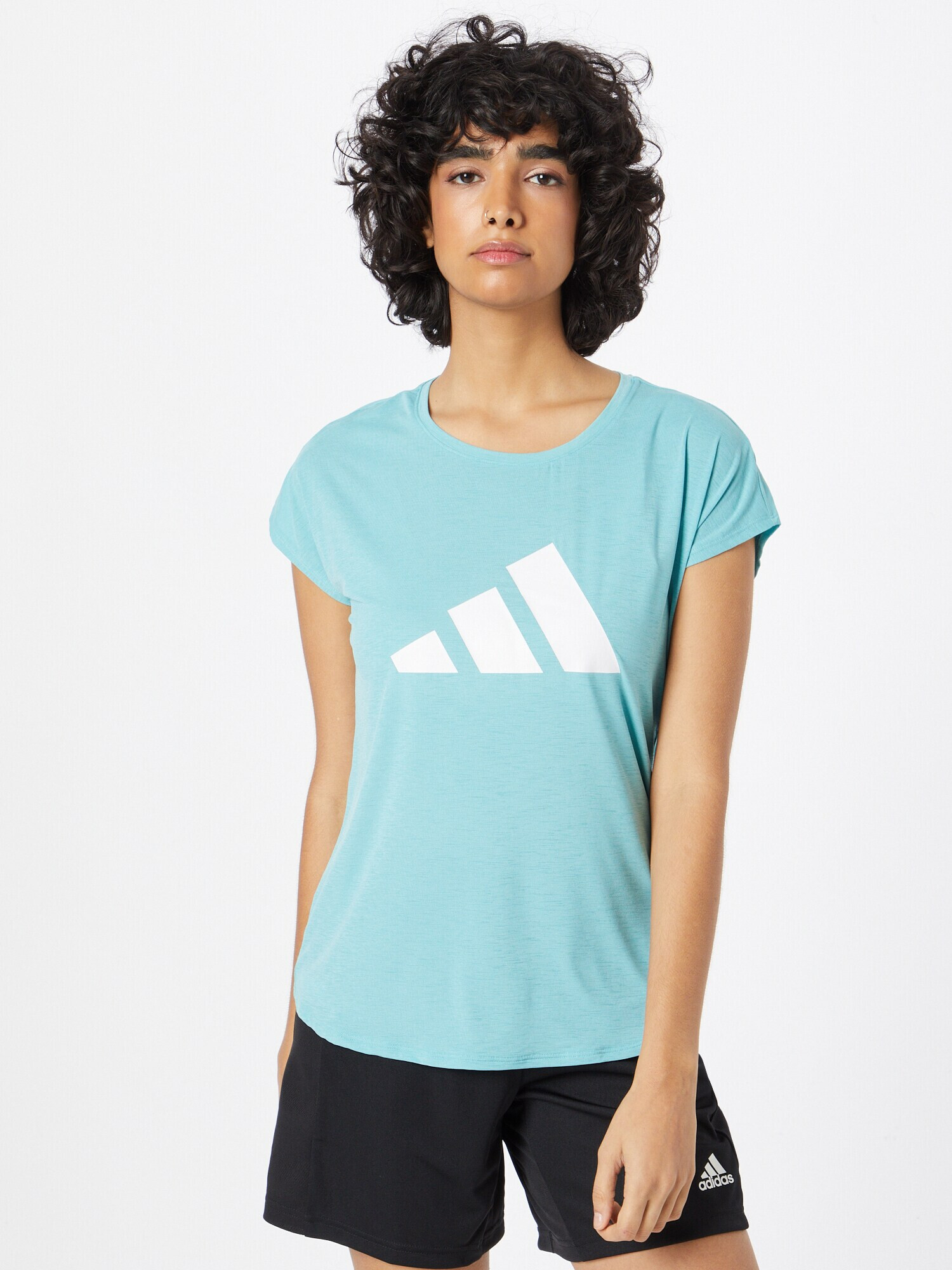 ADIDAS SPORTSWEAR Tricou funcțional albastru deschis / alb - Pled.ro