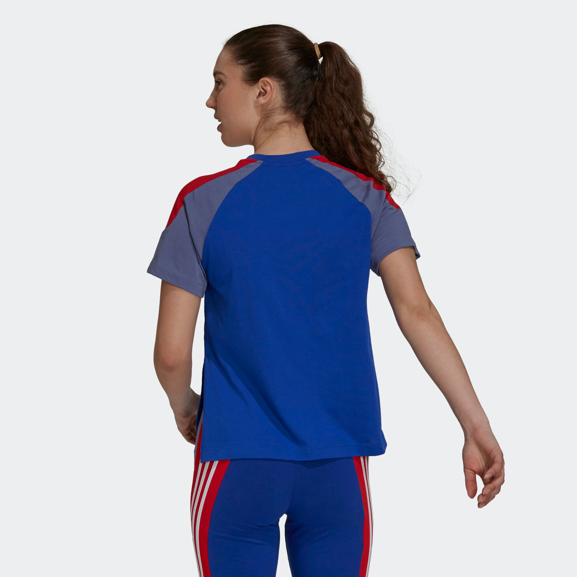 ADIDAS SPORTSWEAR Tricou funcțional albastru fumuriu / albastru regal / roșu / alb - Pled.ro