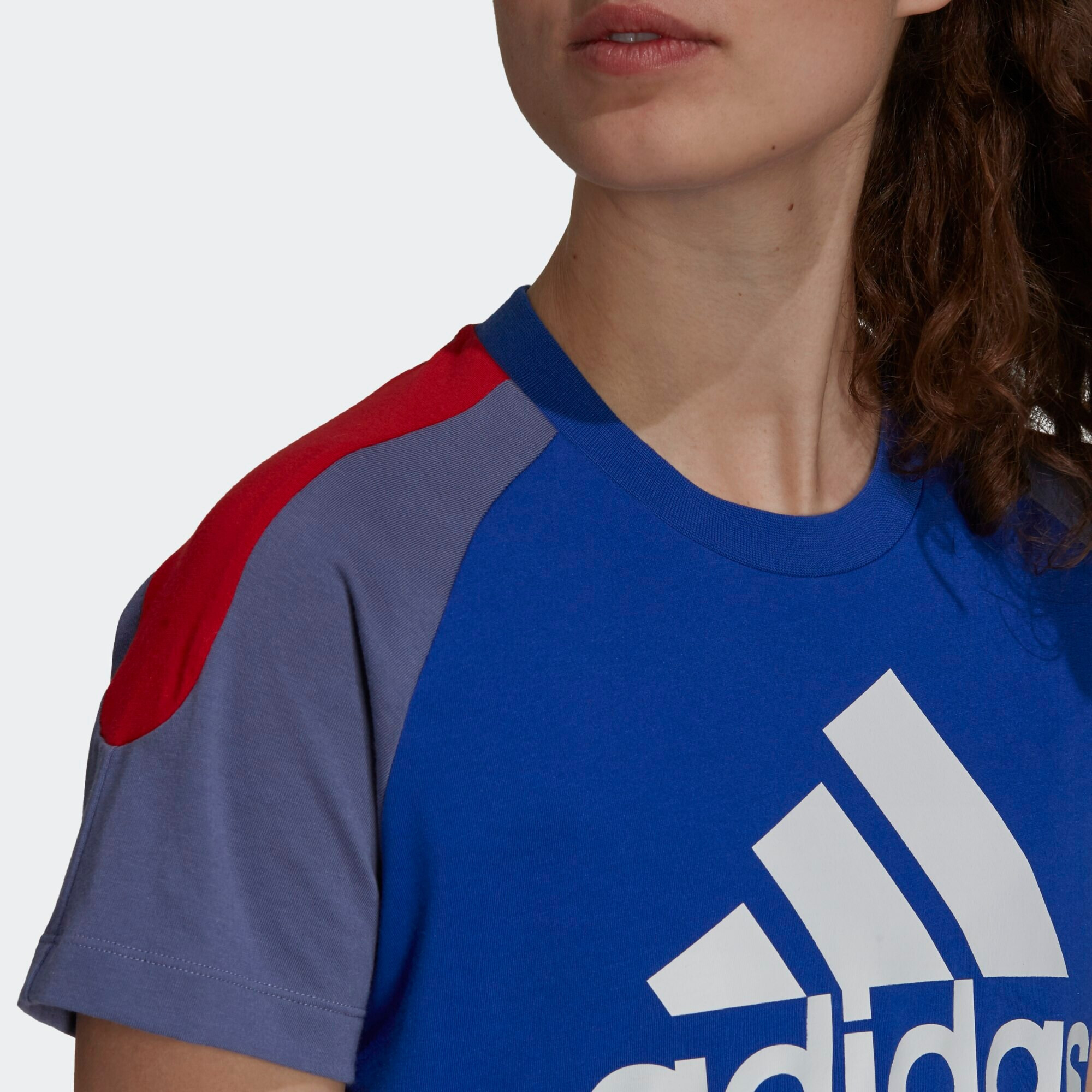 ADIDAS SPORTSWEAR Tricou funcțional albastru fumuriu / albastru regal / roșu / alb - Pled.ro