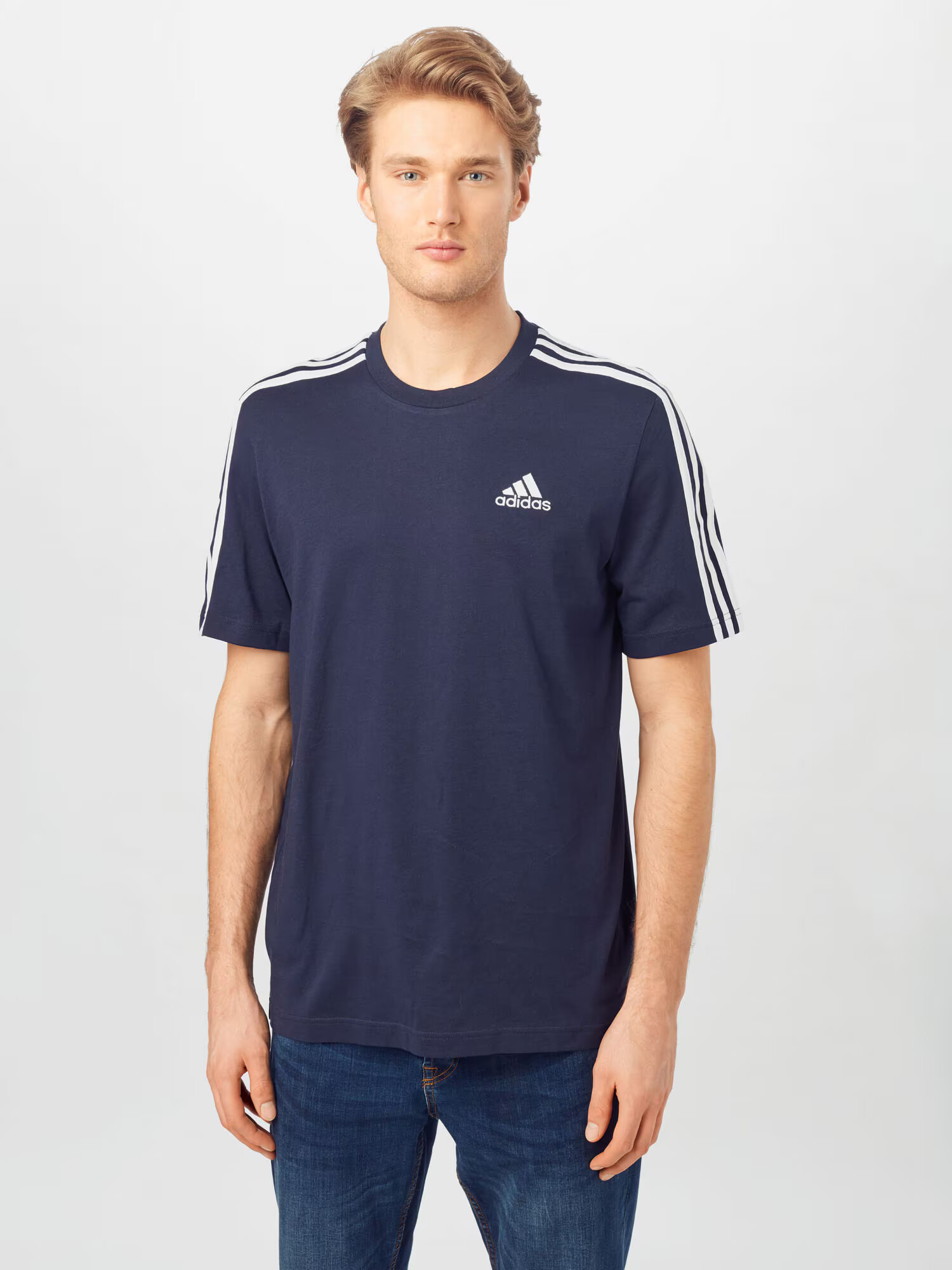 ADIDAS SPORTSWEAR Tricou funcțional albastru marin / alb - Pled.ro