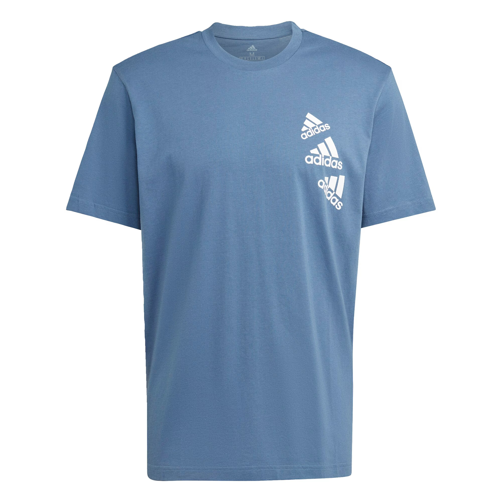 ADIDAS SPORTSWEAR Tricou funcțional 'Essentials Brandlove' albastru porumbel / alb - Pled.ro