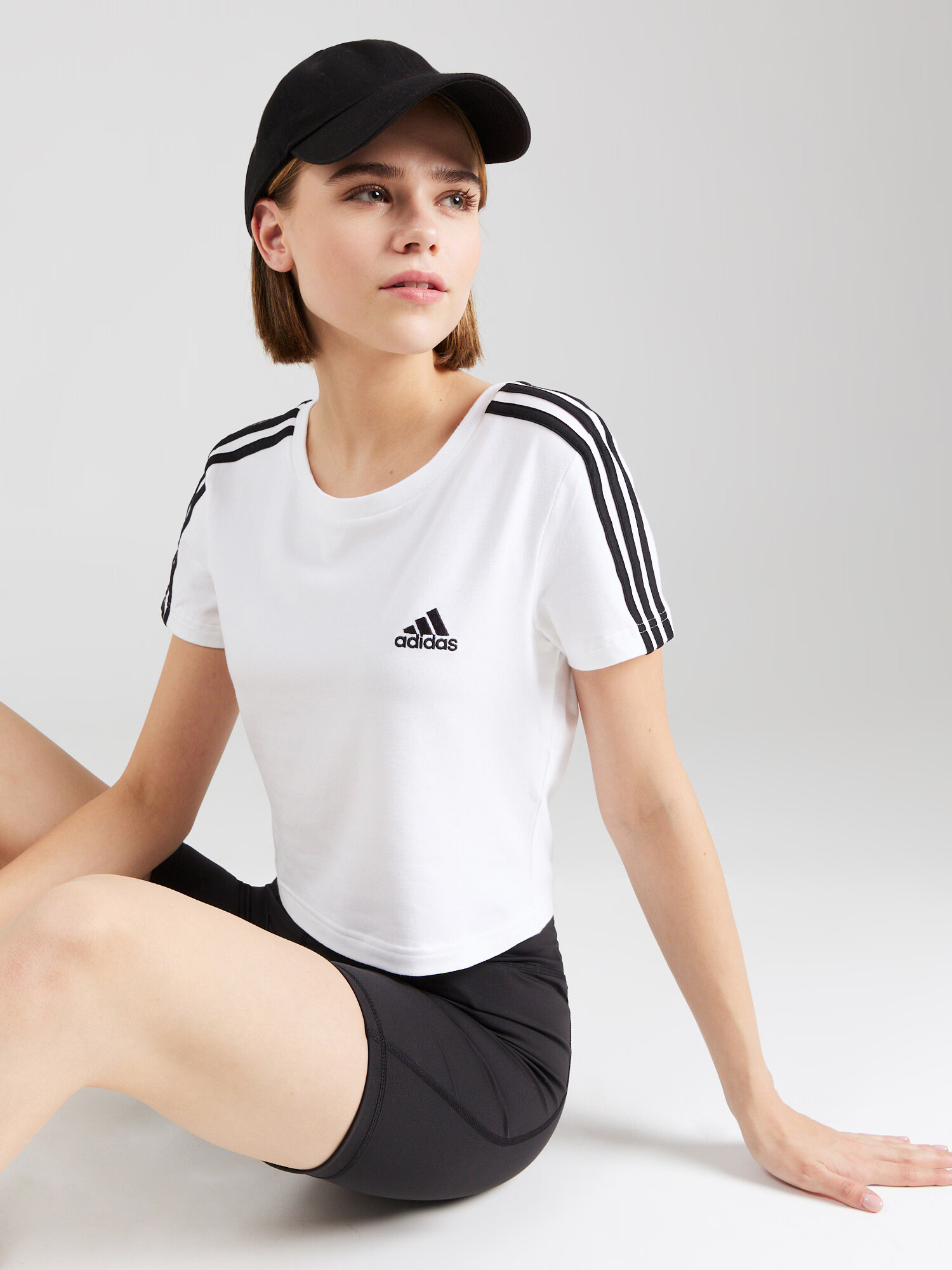 ADIDAS SPORTSWEAR Tricou funcțional 'BABY' negru / alb - Pled.ro