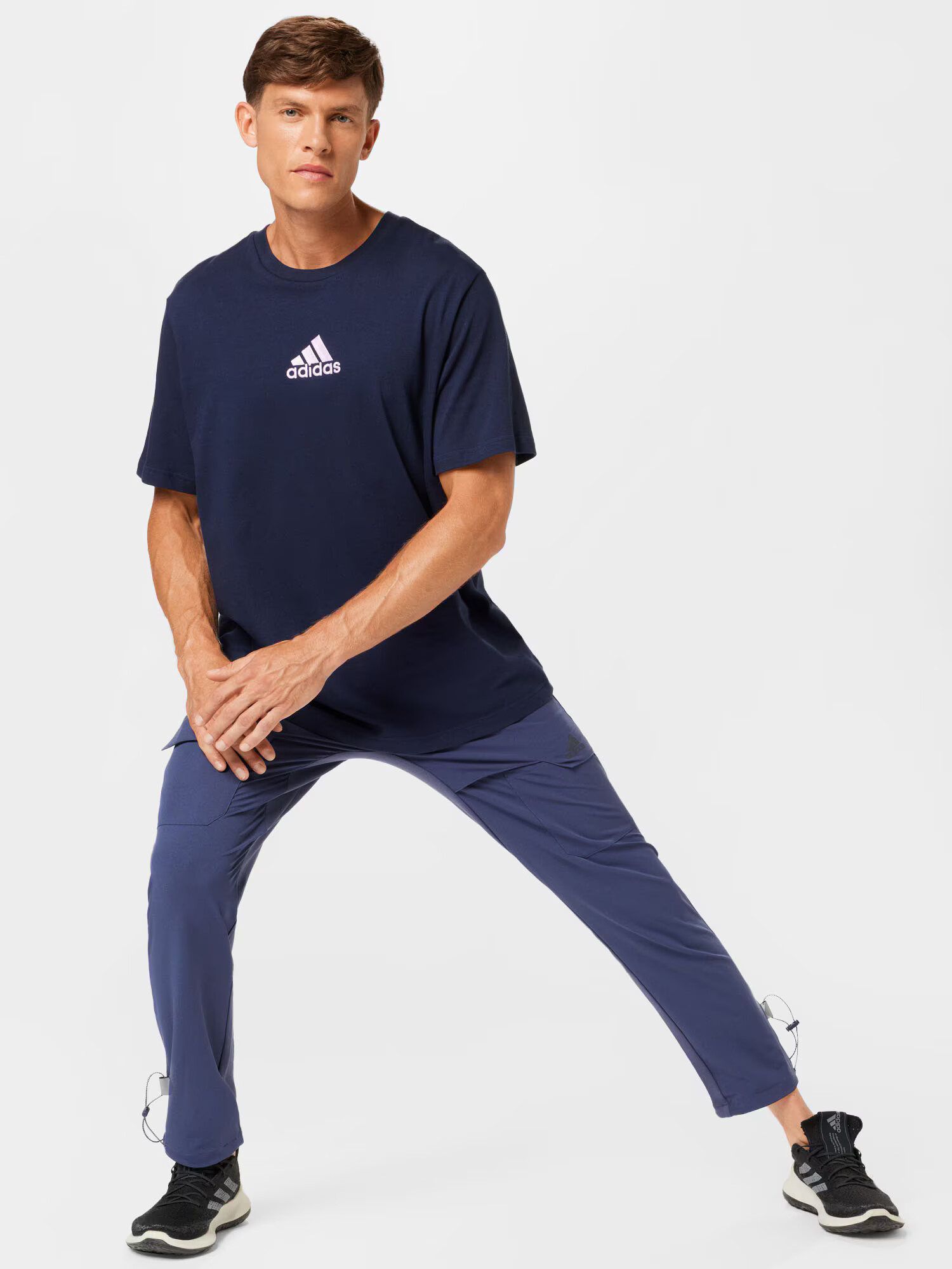 ADIDAS SPORTSWEAR Tricou funcțional 'Nature Graphic' bleumarin / roz deschis - Pled.ro