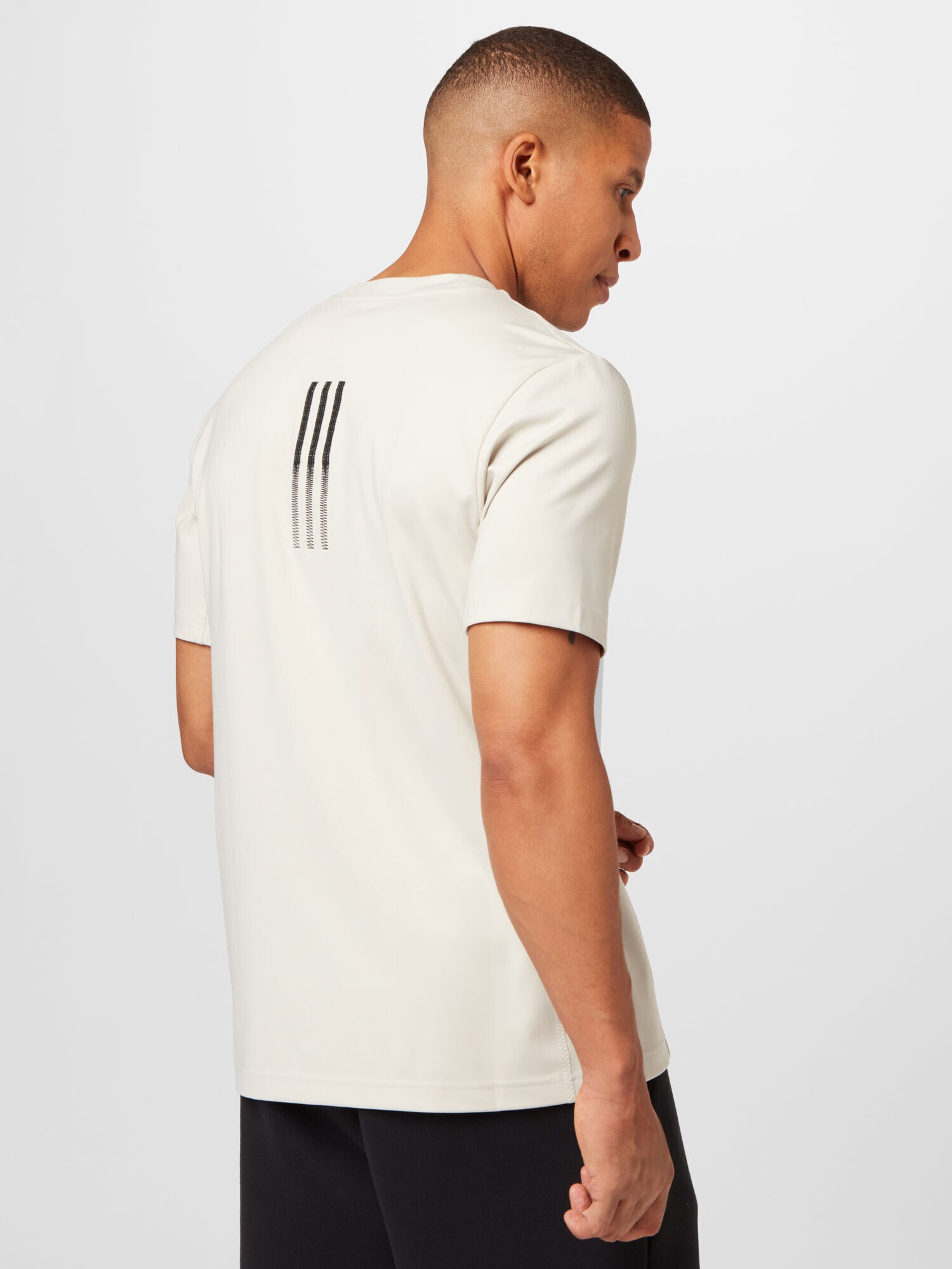 ADIDAS SPORTSWEAR Tricou funcțional 'Parley Run For The Oceans' crem / negru - Pled.ro