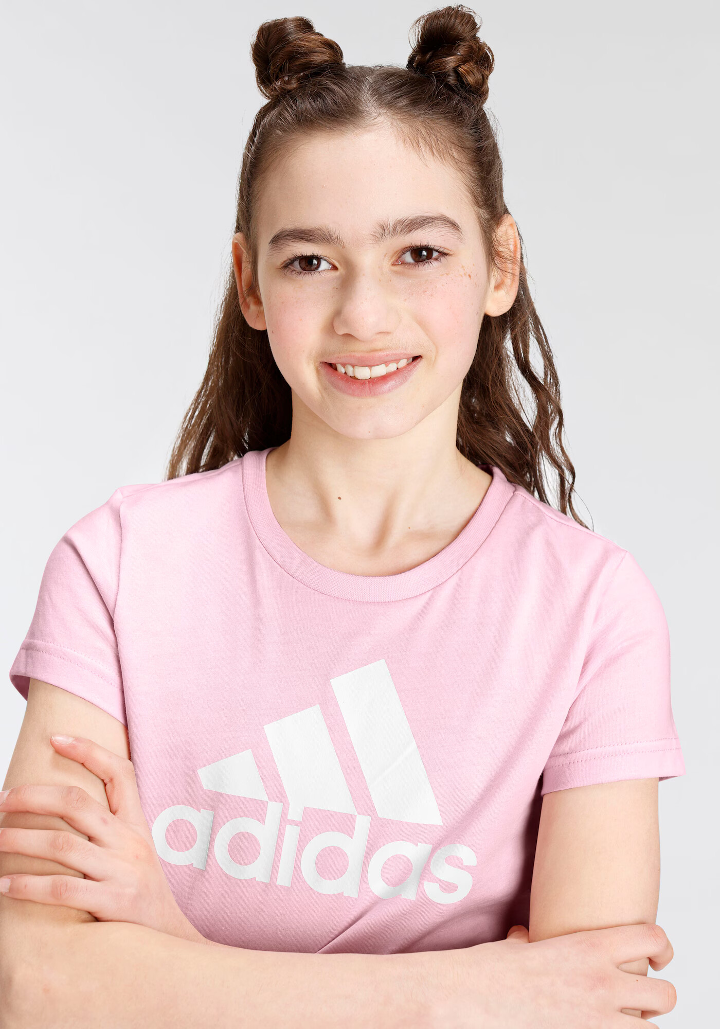 ADIDAS SPORTSWEAR Tricou funcțional 'Essentials Big Logo ' roz / alb - Pled.ro