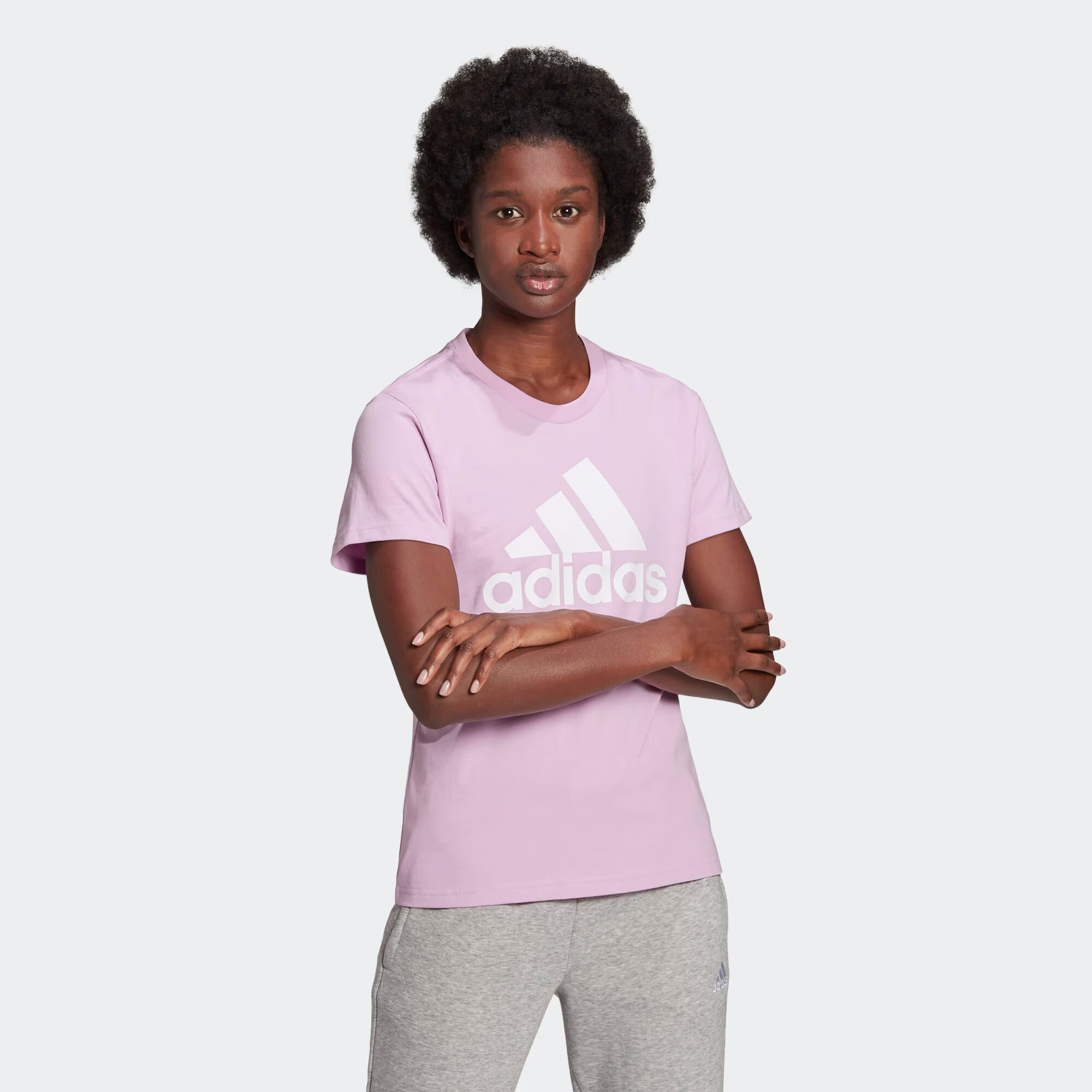 ADIDAS SPORTSWEAR Tricou funcțional 'Essentials' mauve / alb - Pled.ro