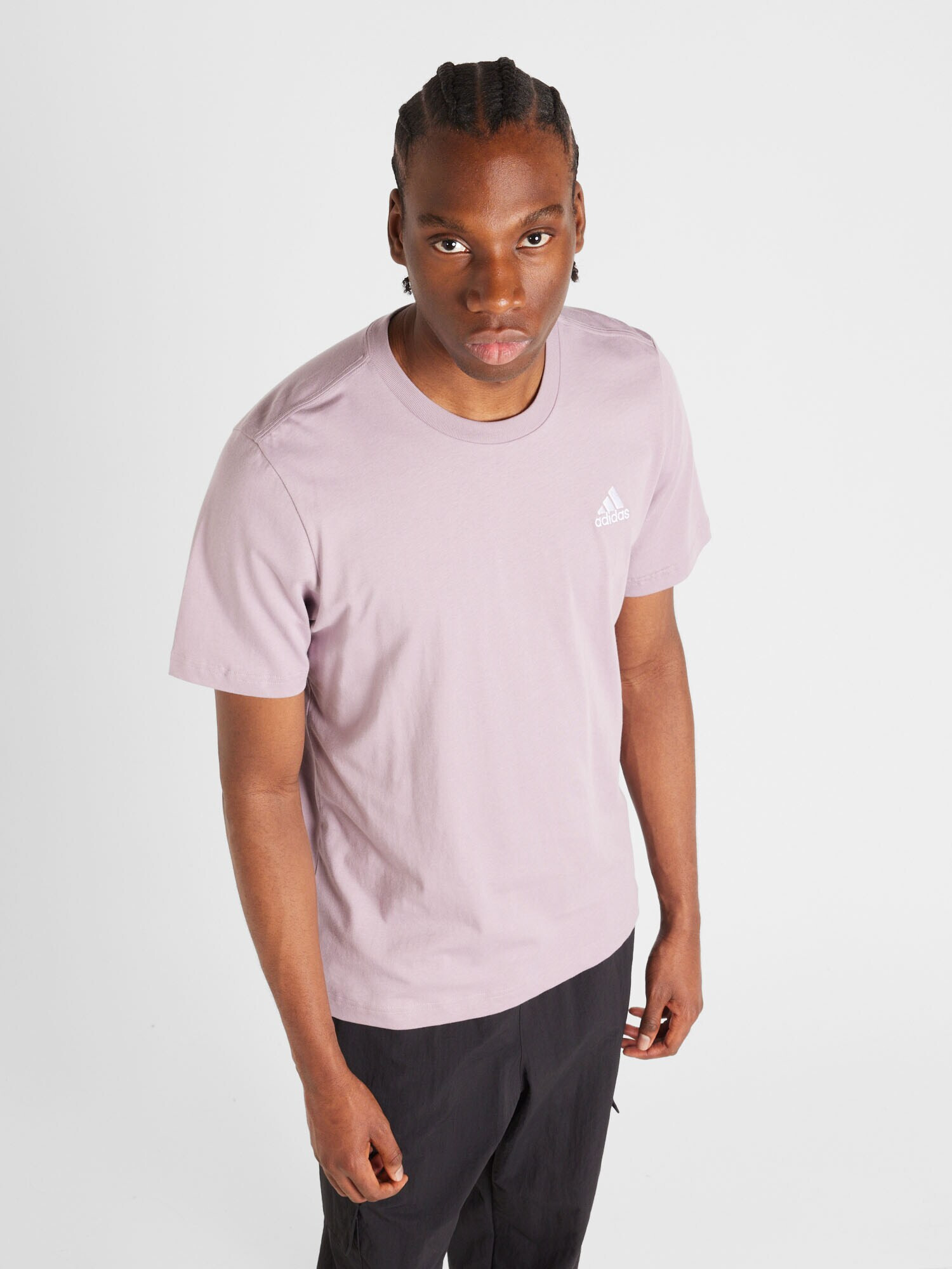 ADIDAS SPORTSWEAR Tricou funcțional 'Essentials' mov pastel / alb - Pled.ro