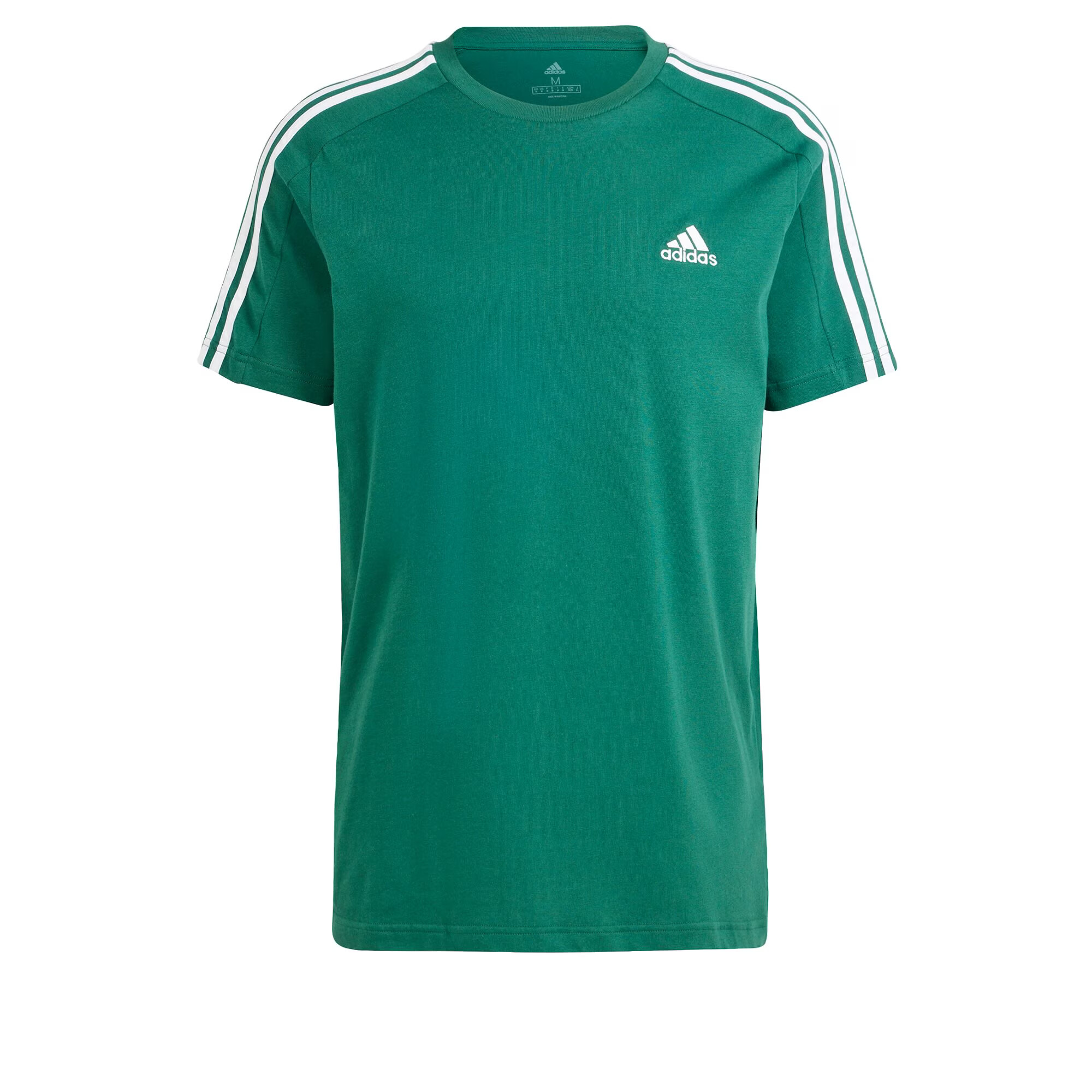 ADIDAS SPORTSWEAR Tricou funcțional 'Essentials 3-Stripes' verde smarald / alb - Pled.ro