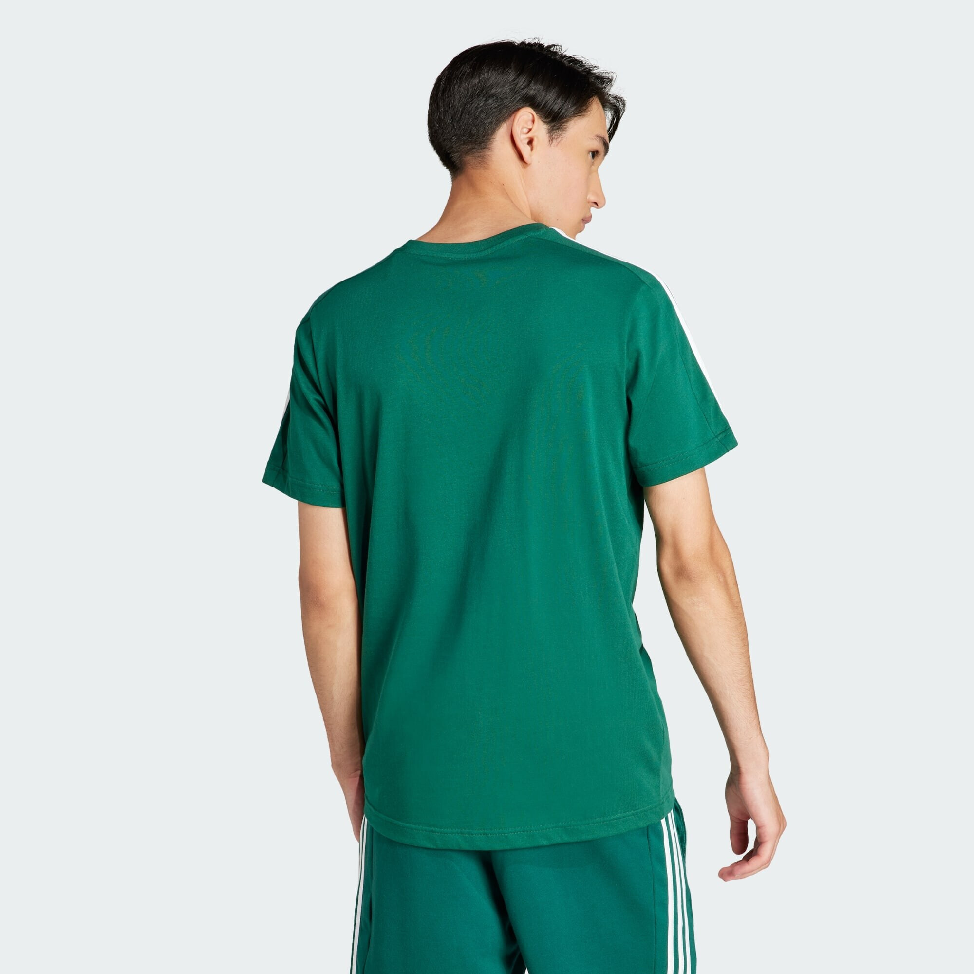 ADIDAS SPORTSWEAR Tricou funcțional 'Essentials 3-Stripes' verde smarald / alb - Pled.ro