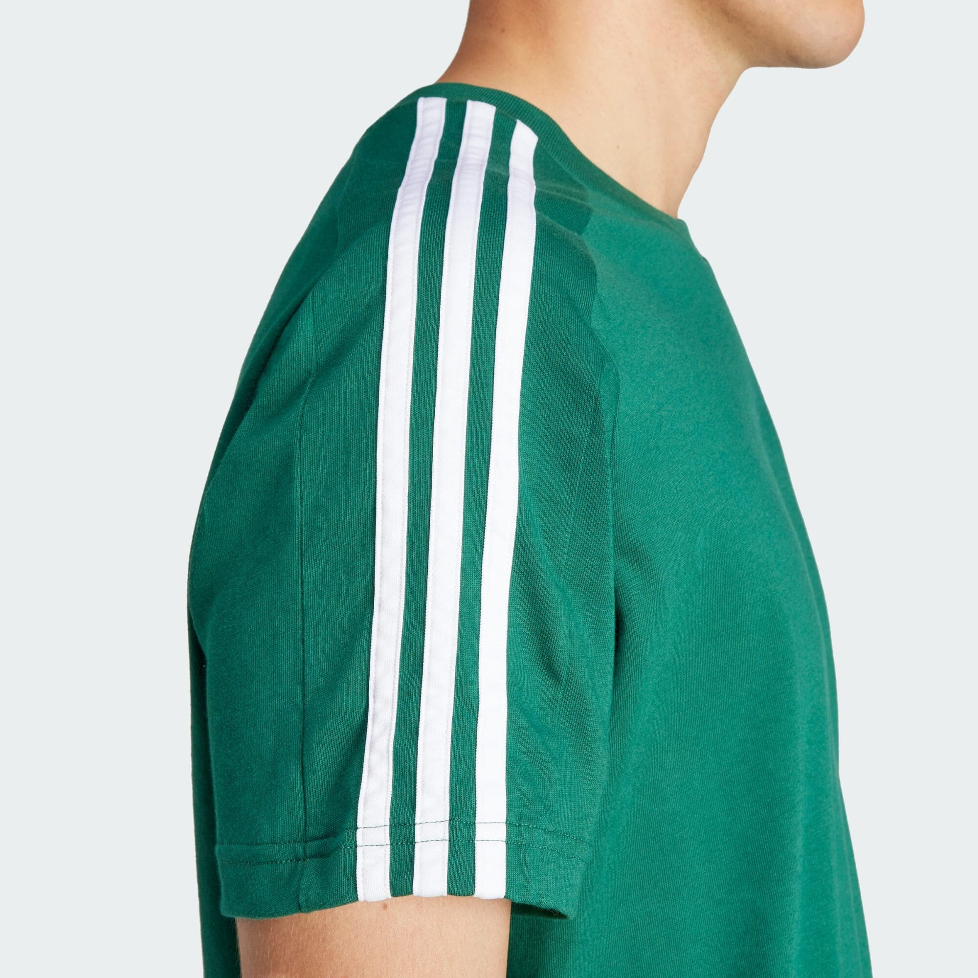 ADIDAS SPORTSWEAR Tricou funcțional 'Essentials 3-Stripes' verde smarald / alb - Pled.ro