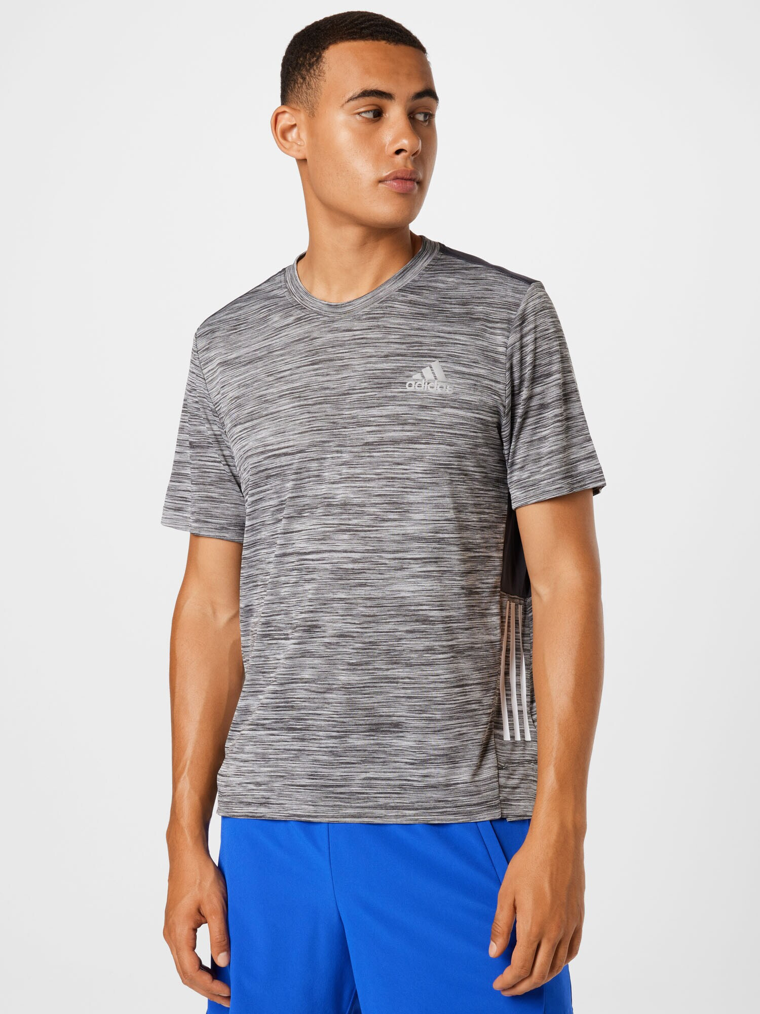 ADIDAS SPORTSWEAR Tricou funcțional gri amestecat / alb - Pled.ro