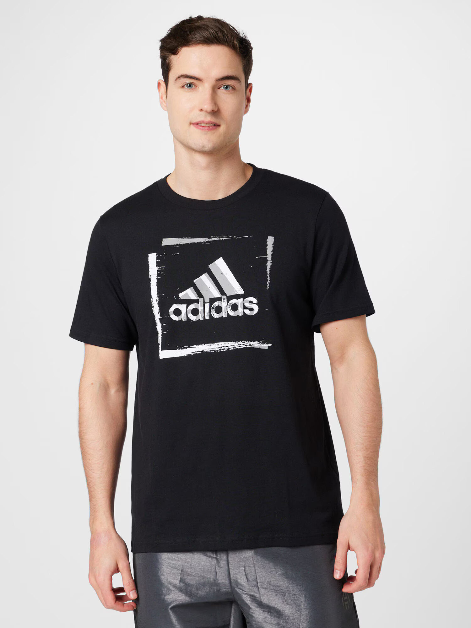 ADIDAS SPORTSWEAR Tricou funcțional gri deschis / negru / alb - Pled.ro