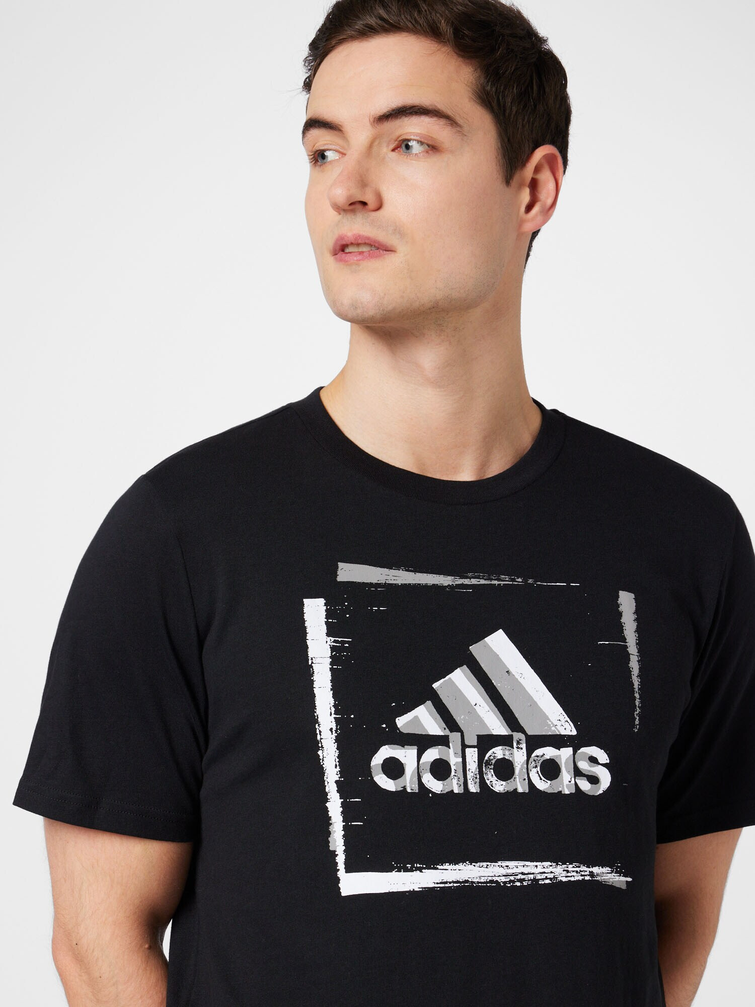 ADIDAS SPORTSWEAR Tricou funcțional gri deschis / negru / alb - Pled.ro