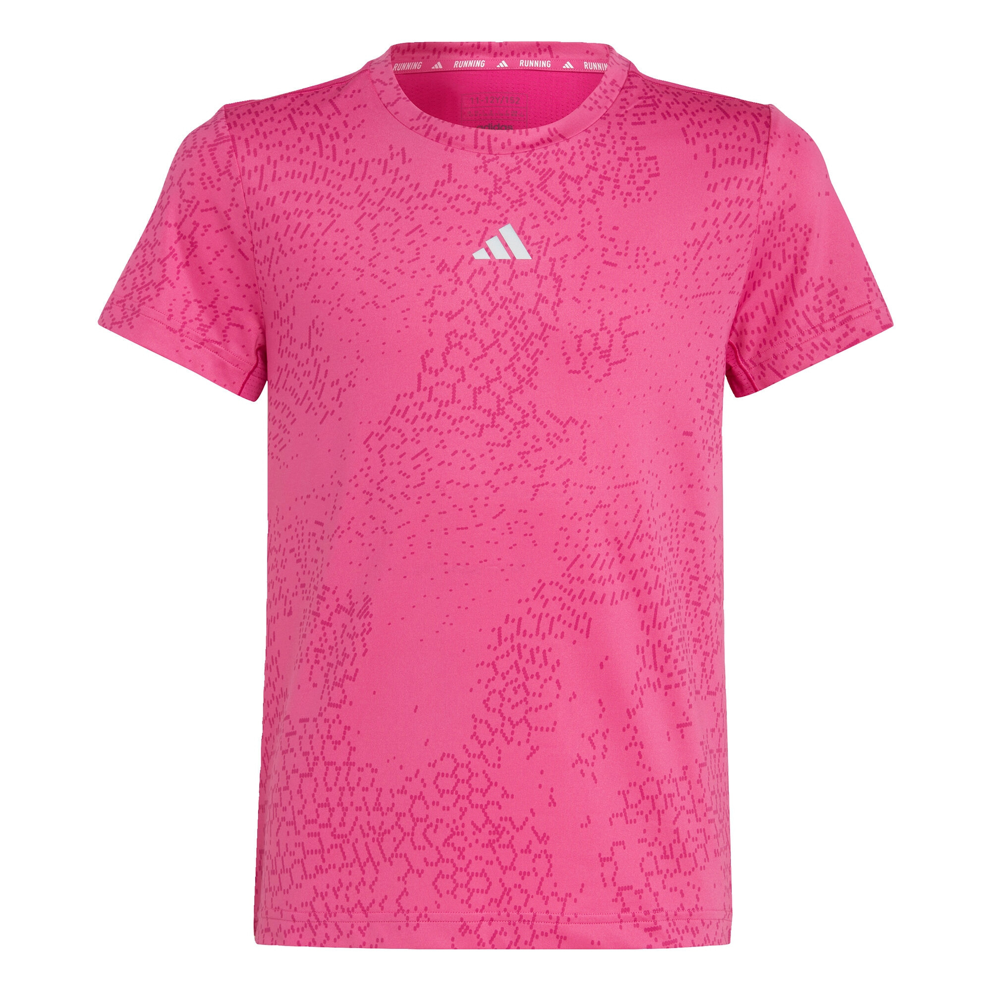 ADIDAS SPORTSWEAR Tricou funcțional 'Aeroready 3-Stripes Allover Print' gri / fucsia / roz închis - Pled.ro