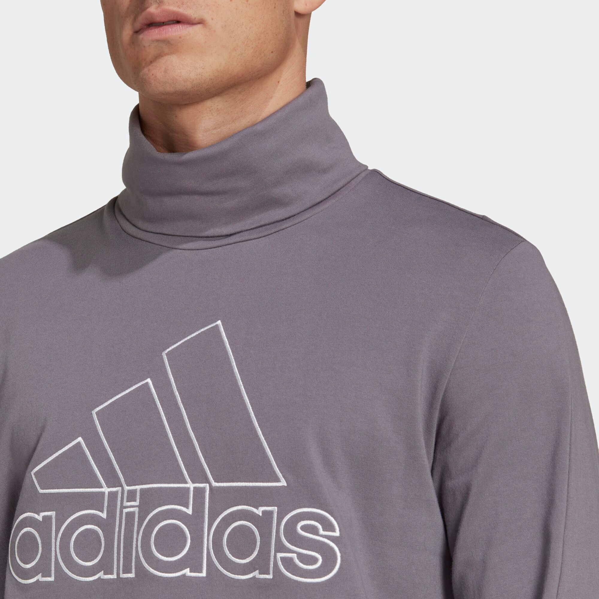 ADIDAS SPORTSWEAR Tricou funcțional 'Future Icons Embroidered Badge Of Sport' gri închis / alb - Pled.ro