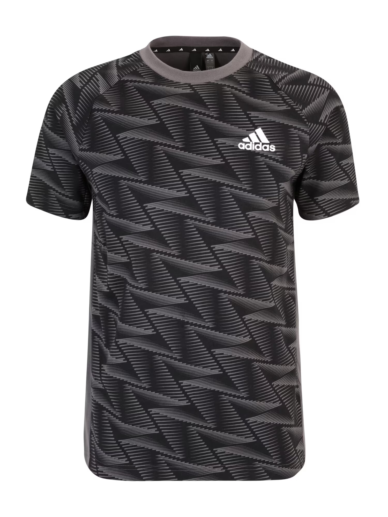 ADIDAS SPORTSWEAR Tricou funcțional 'Designed For Gameday Travel' gri / negru / alb - Pled.ro