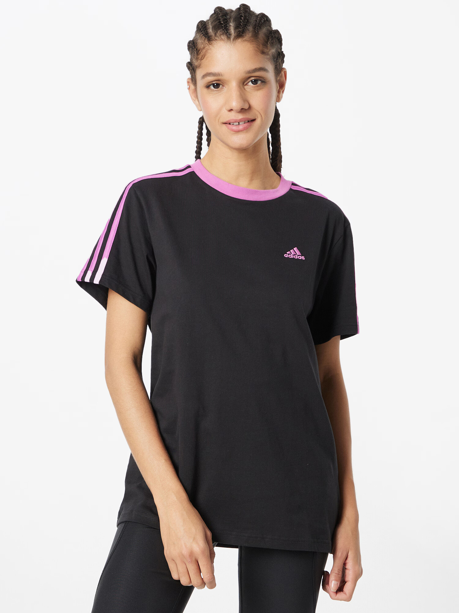 ADIDAS SPORTSWEAR Tricou funcțional mov orhidee / negru - Pled.ro