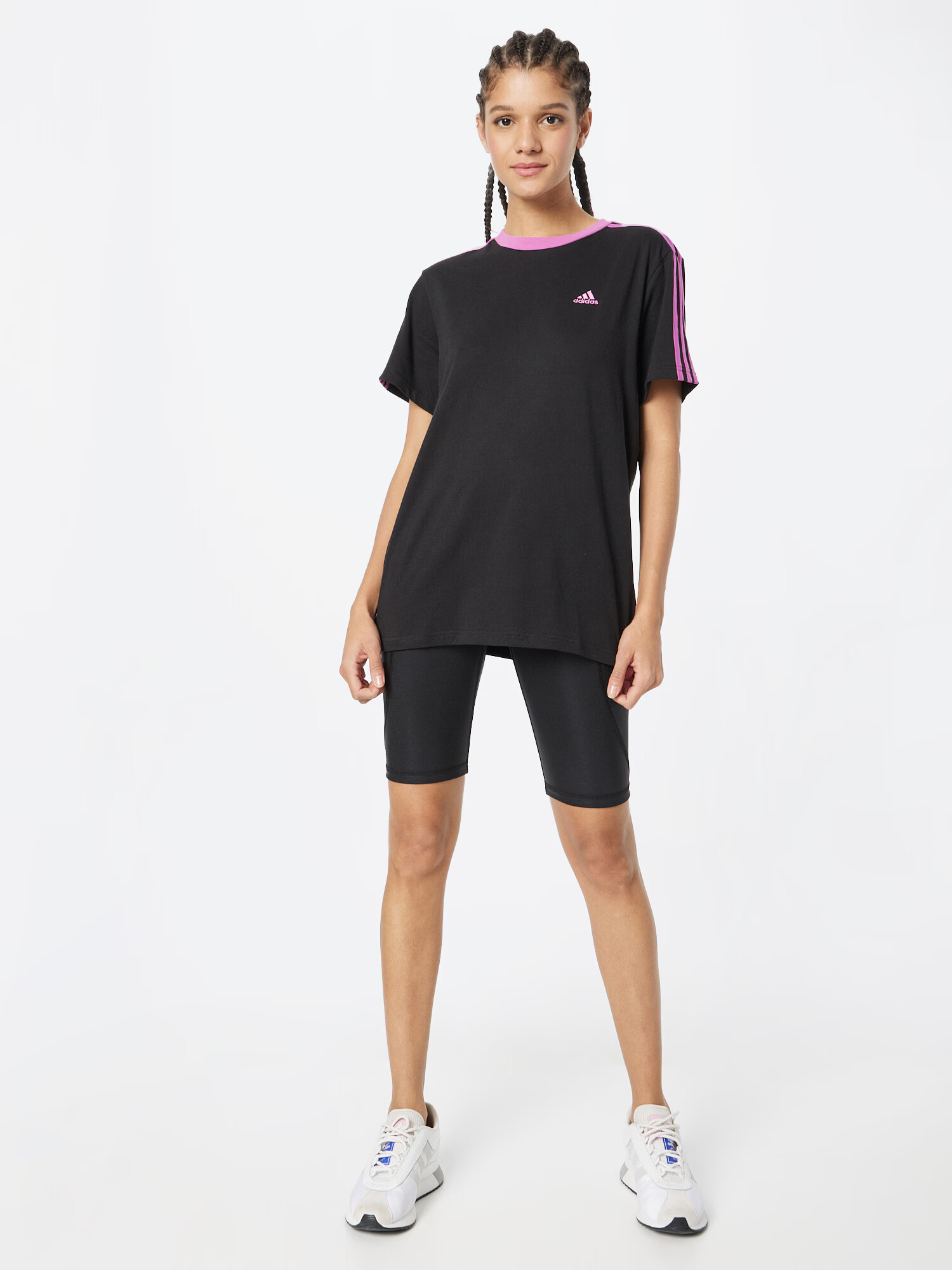 ADIDAS SPORTSWEAR Tricou funcțional mov orhidee / negru - Pled.ro