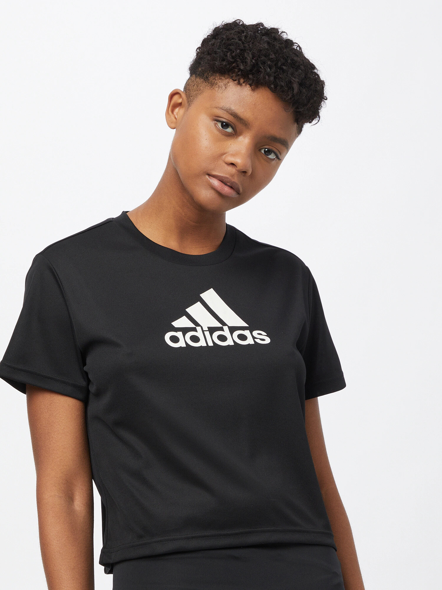 ADIDAS SPORTSWEAR Tricou funcțional negru / alb - Pled.ro