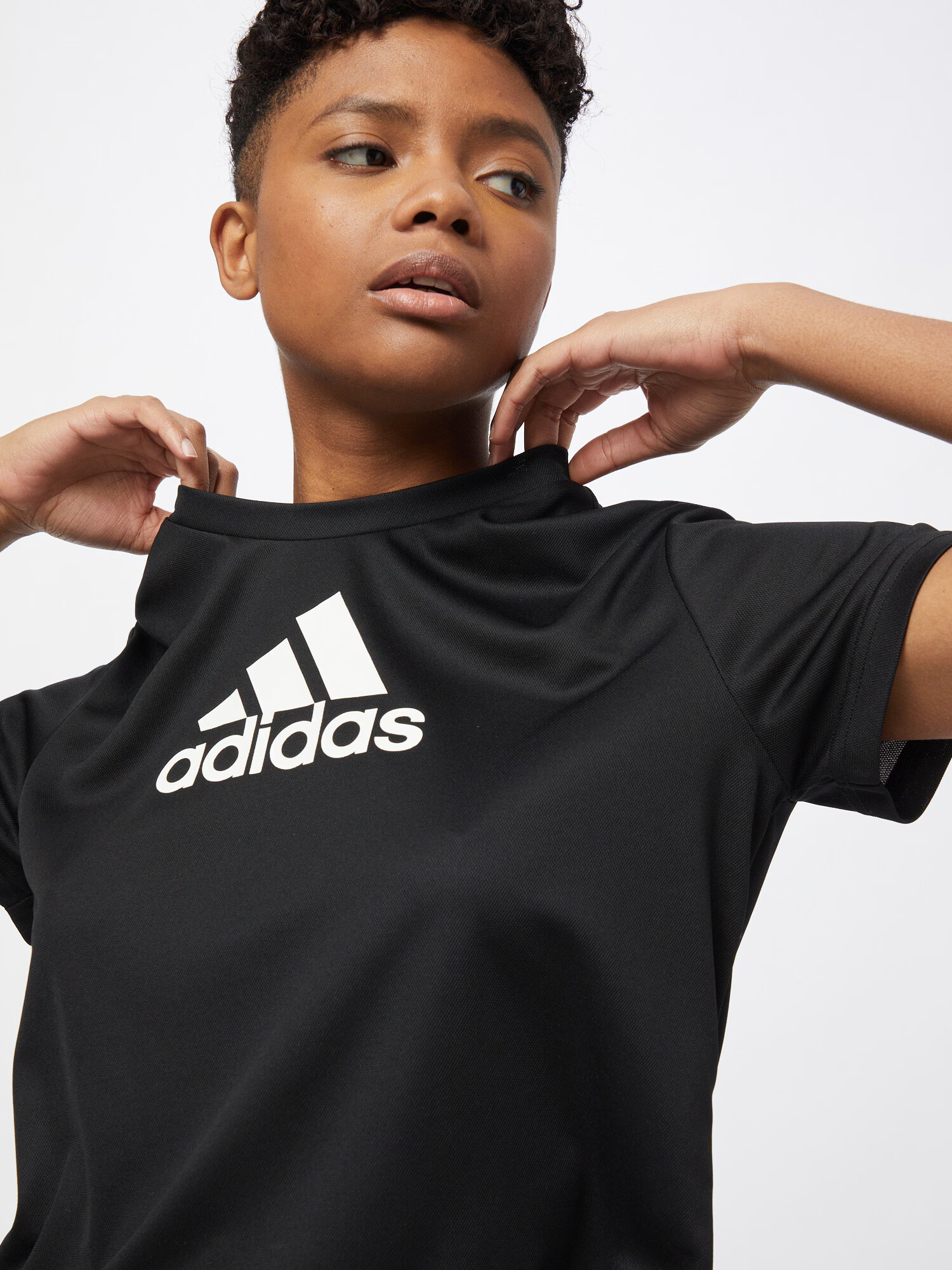 ADIDAS SPORTSWEAR Tricou funcțional negru / alb - Pled.ro