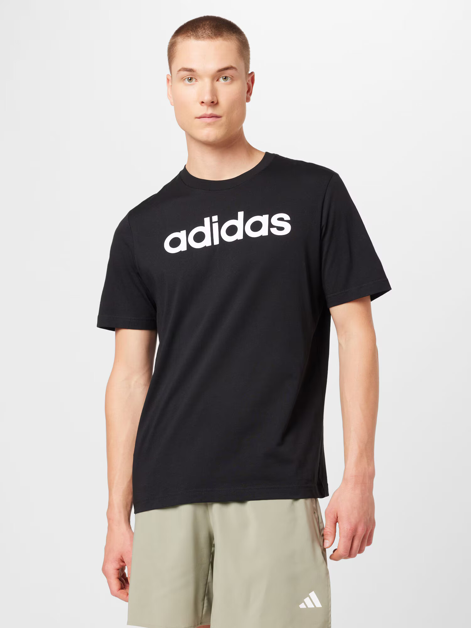 ADIDAS SPORTSWEAR Tricou funcțional 'Essentials' negru / alb - Pled.ro