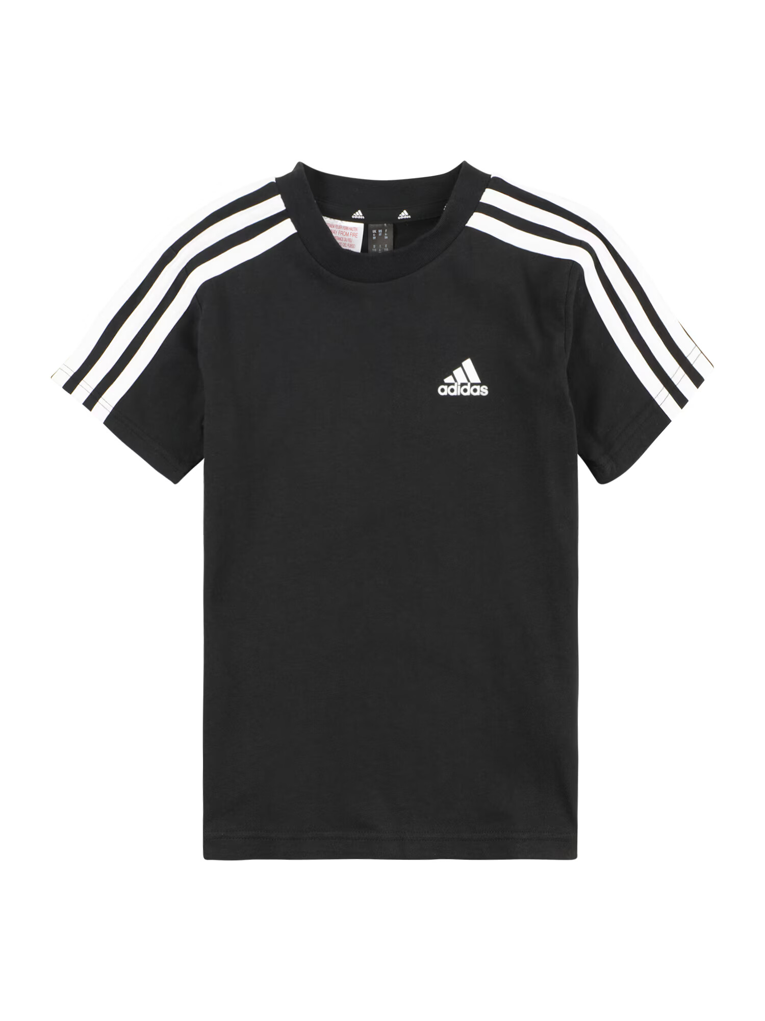 ADIDAS SPORTSWEAR Tricou funcțional 'Essentials 3-Stripes ' negru / alb - Pled.ro