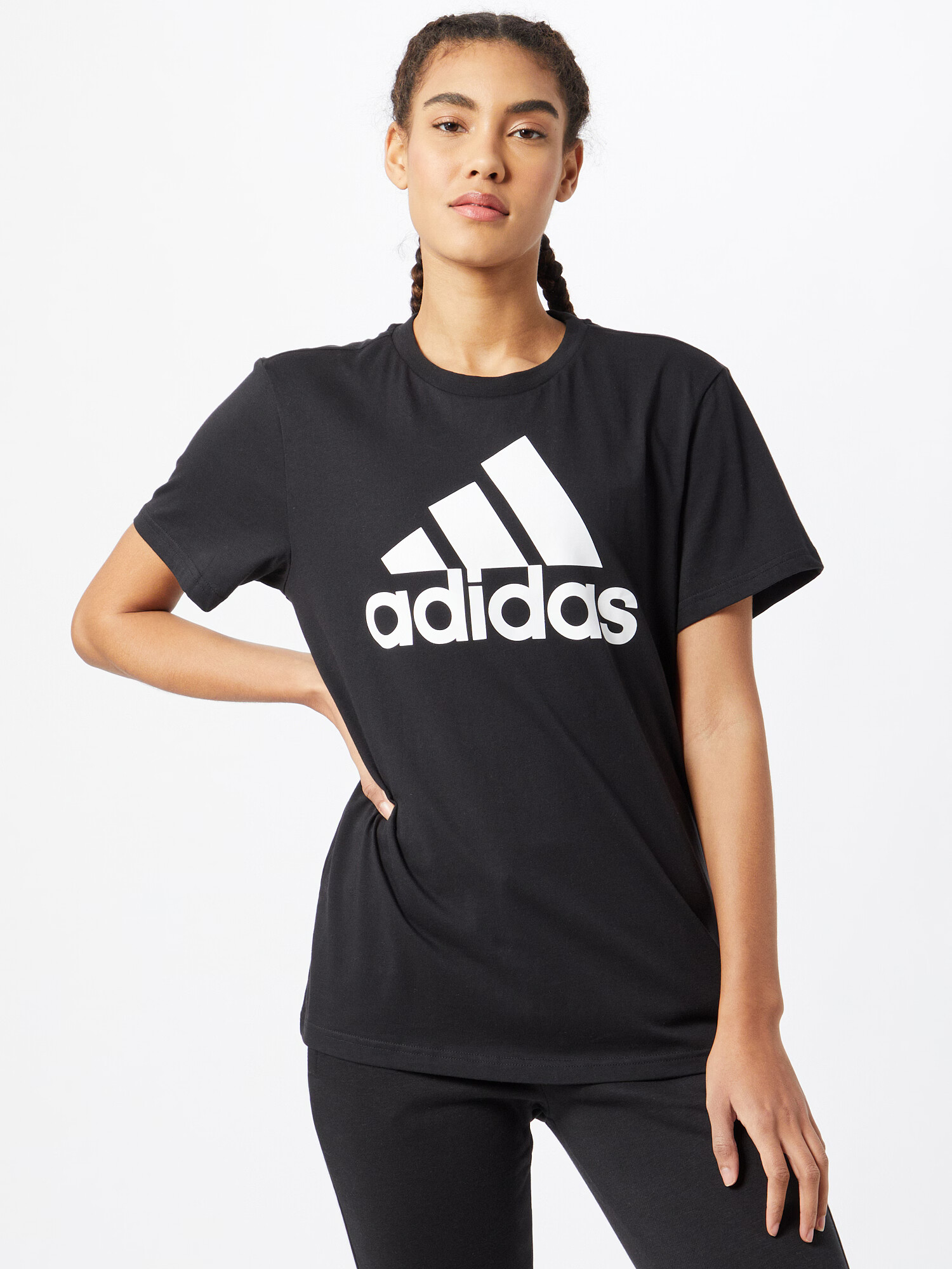 ADIDAS SPORTSWEAR Tricou funcțional negru / alb - Pled.ro