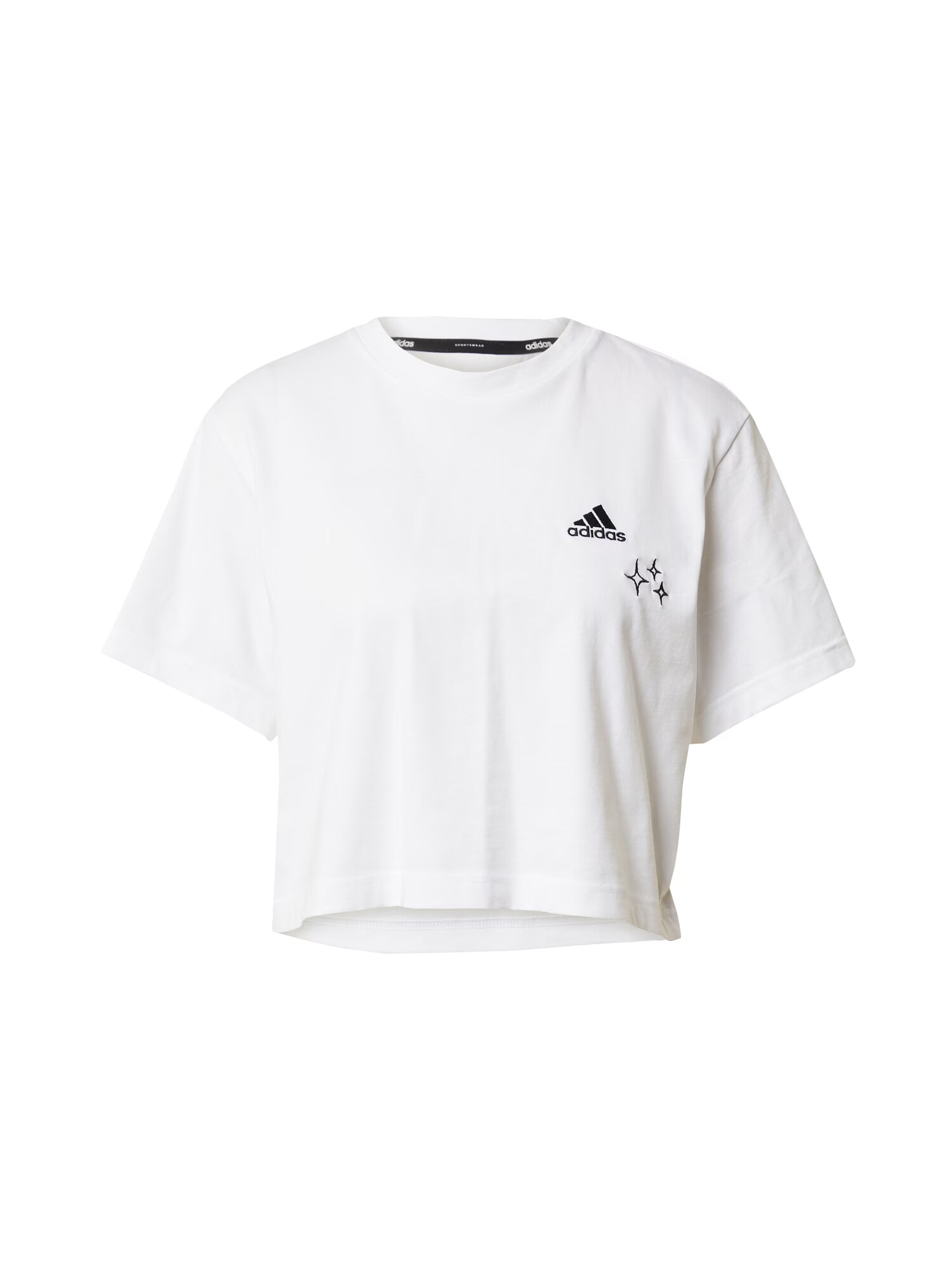 ADIDAS SPORTSWEAR Tricou funcțional 'Scribble Embroidery ' negru / alb - Pled.ro