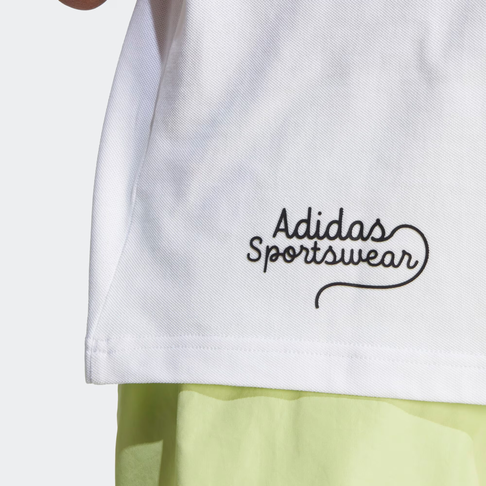 ADIDAS SPORTSWEAR Tricou funcțional 'Scribble Embroidery' negru / alb - Pled.ro