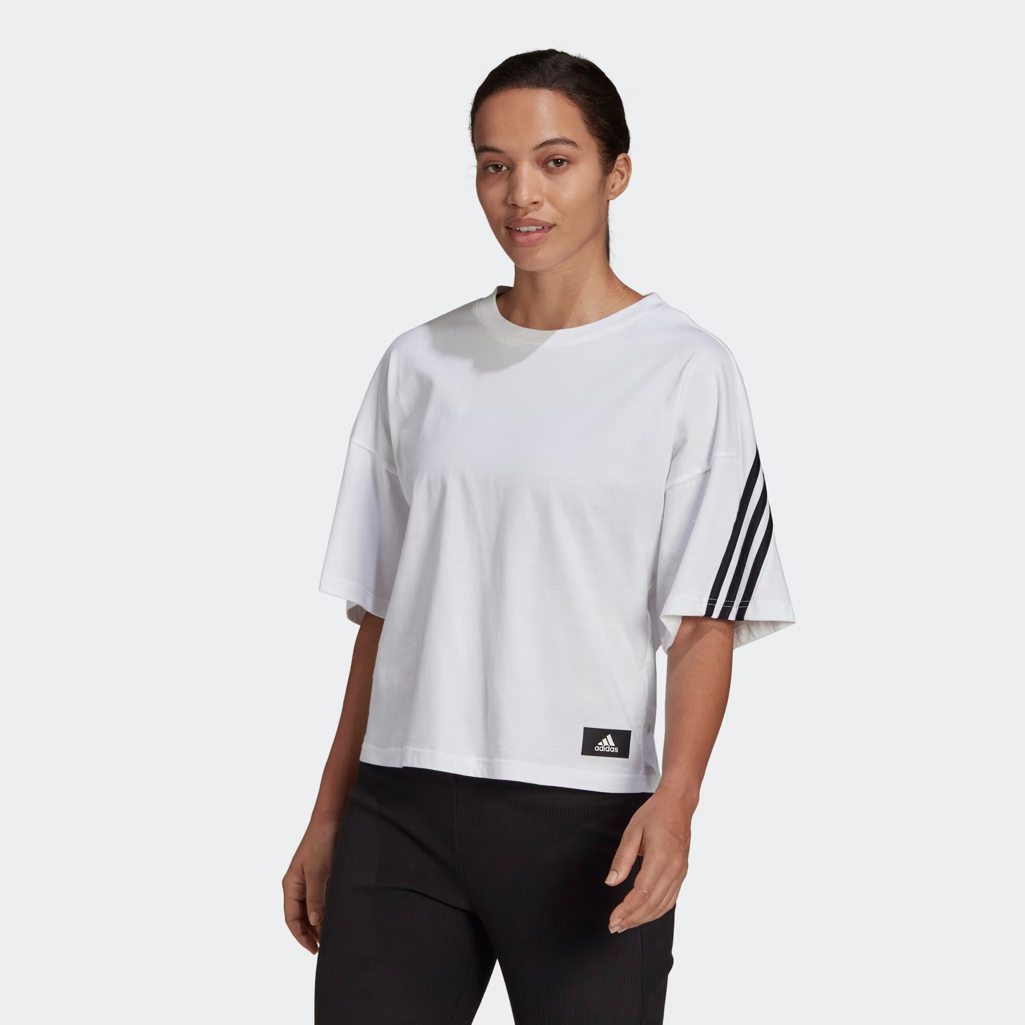 ADIDAS SPORTSWEAR Tricou funcțional negru / alb - Pled.ro